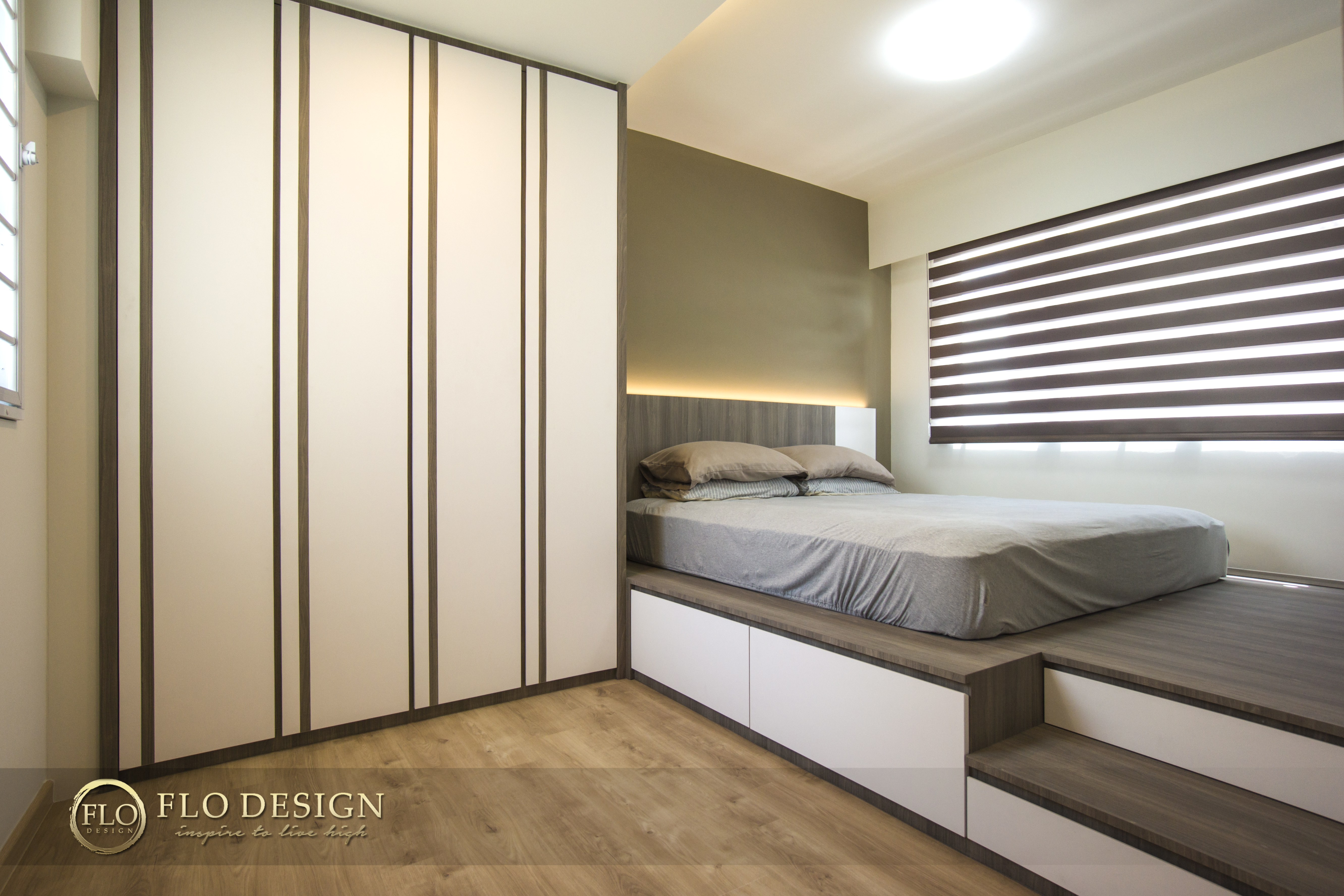 Contemporary, Scandinavian Design - Bedroom - HDB 5 Room - Design by Flo Design Pte Ltd