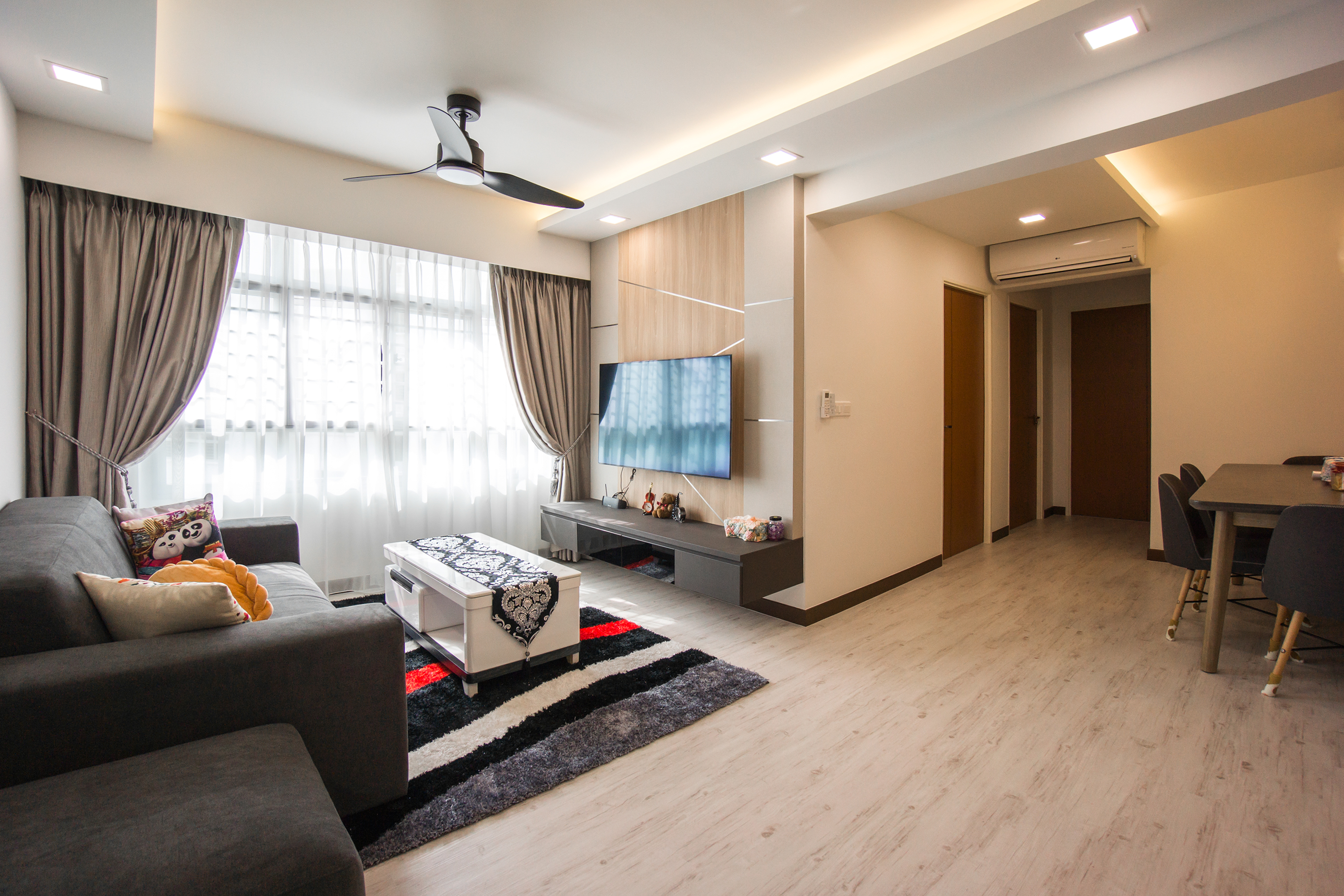 Contemporary, Scandinavian Design - Living Room - HDB 4 Room - Design by Flo Design Pte Ltd