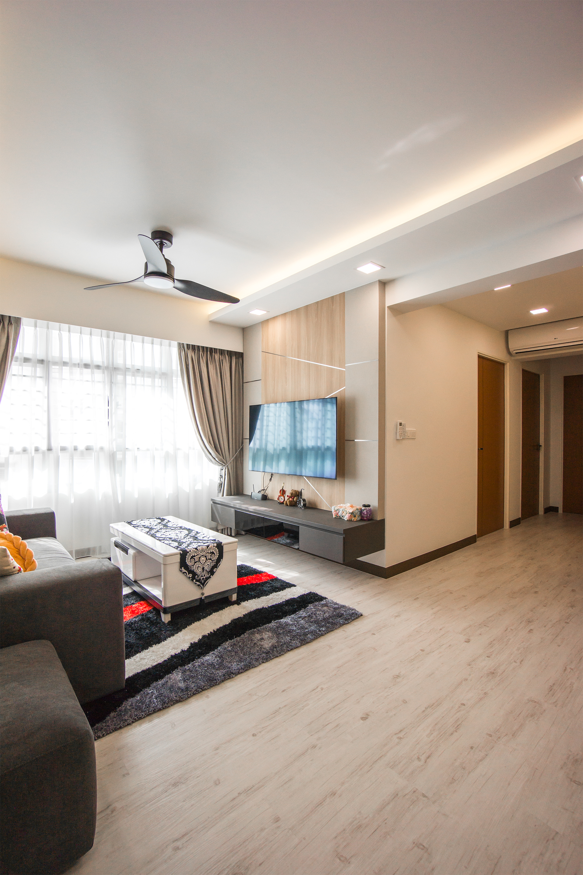 Contemporary, Scandinavian Design - Living Room - HDB 4 Room - Design by Flo Design Pte Ltd