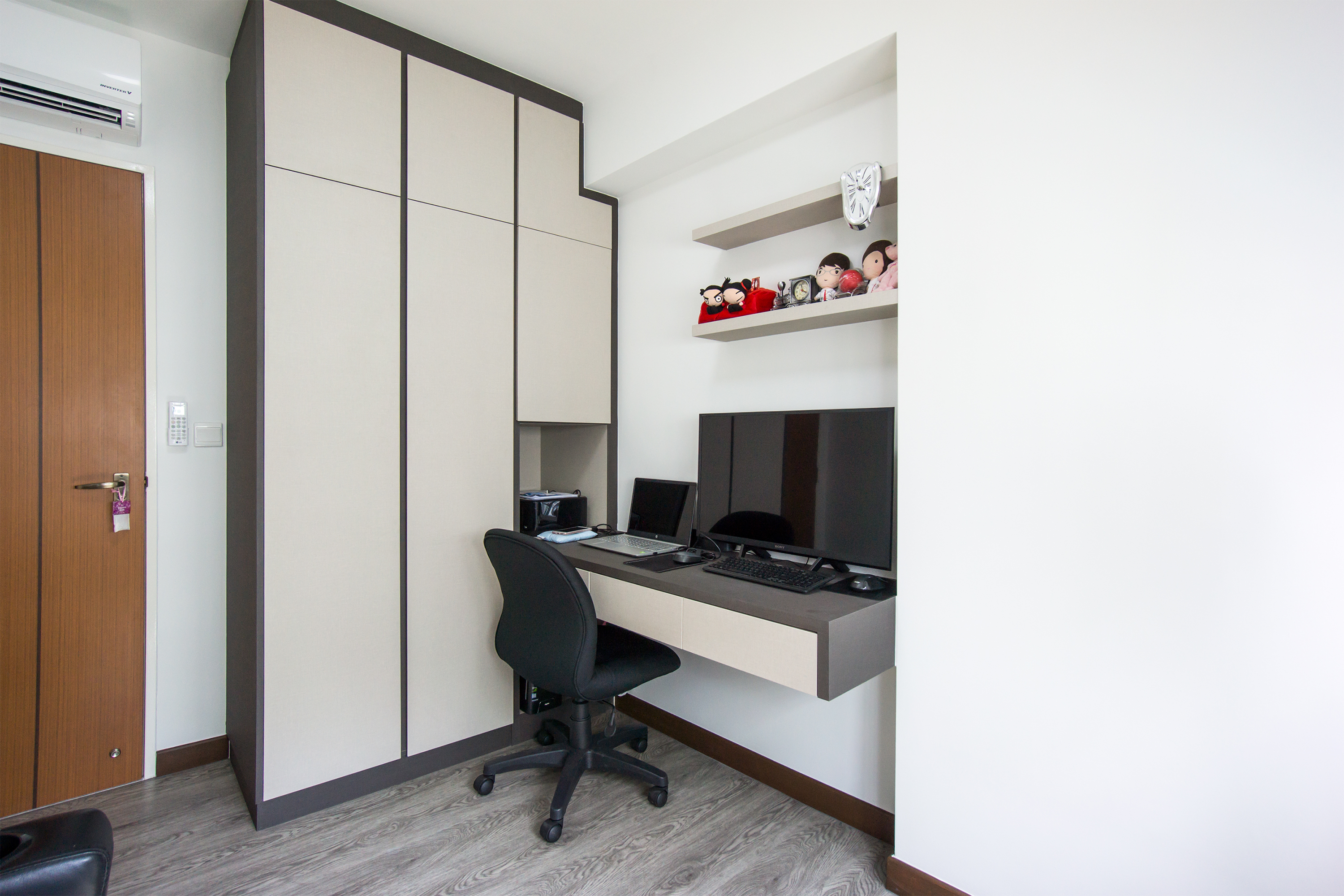 Contemporary, Scandinavian Design - Study Room - HDB 4 Room - Design by Flo Design Pte Ltd