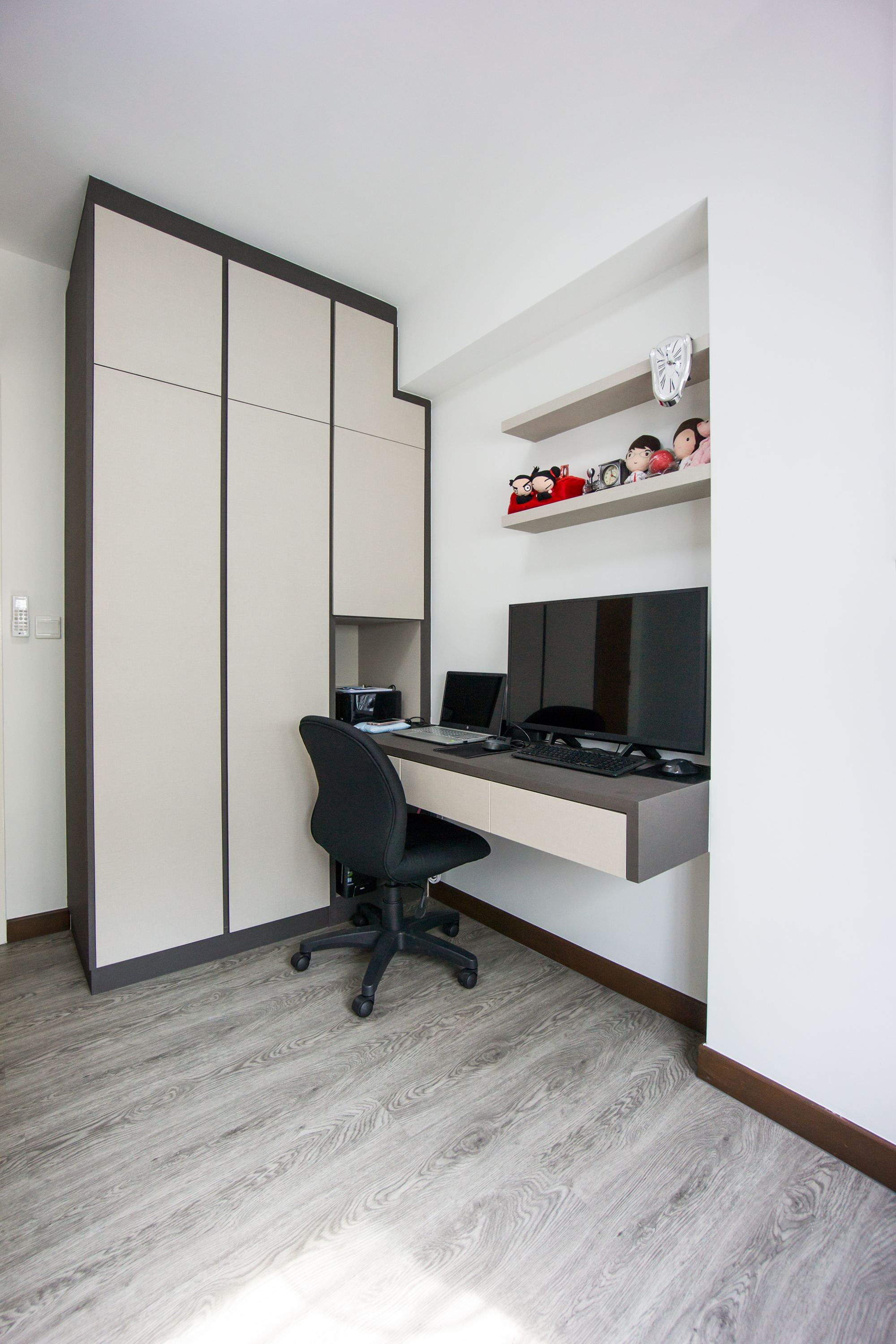 Contemporary, Scandinavian Design - Study Room - HDB 4 Room - Design by Flo Design Pte Ltd