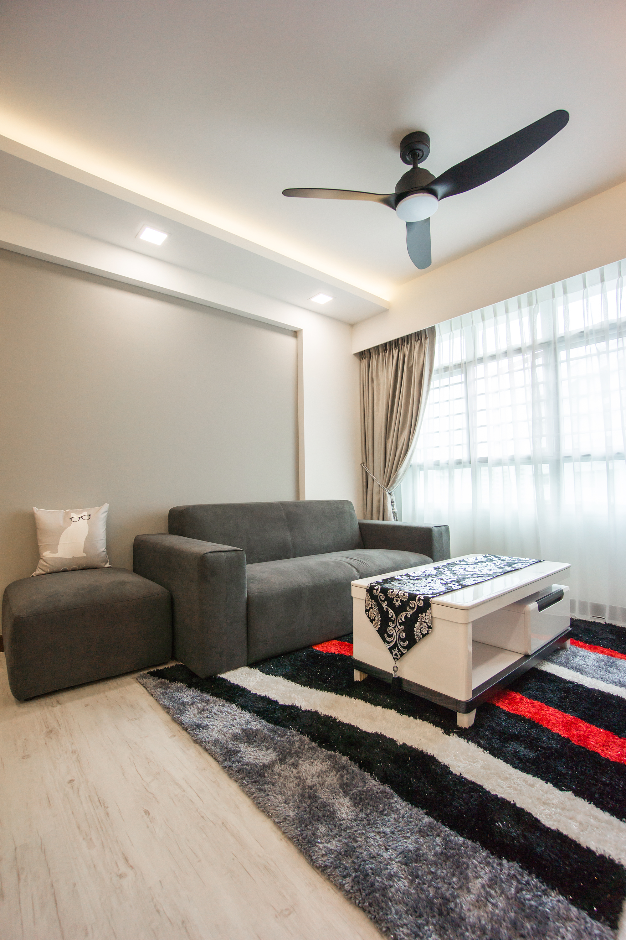 Contemporary, Scandinavian Design - Living Room - HDB 4 Room - Design by Flo Design Pte Ltd