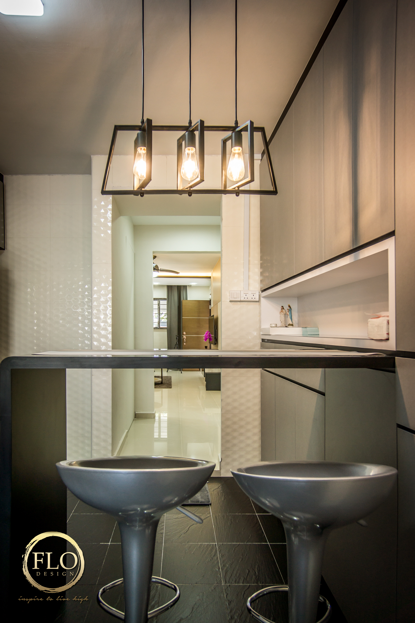 Contemporary, Scandinavian Design - Kitchen - HDB 3 Room - Design by Flo Design Pte Ltd