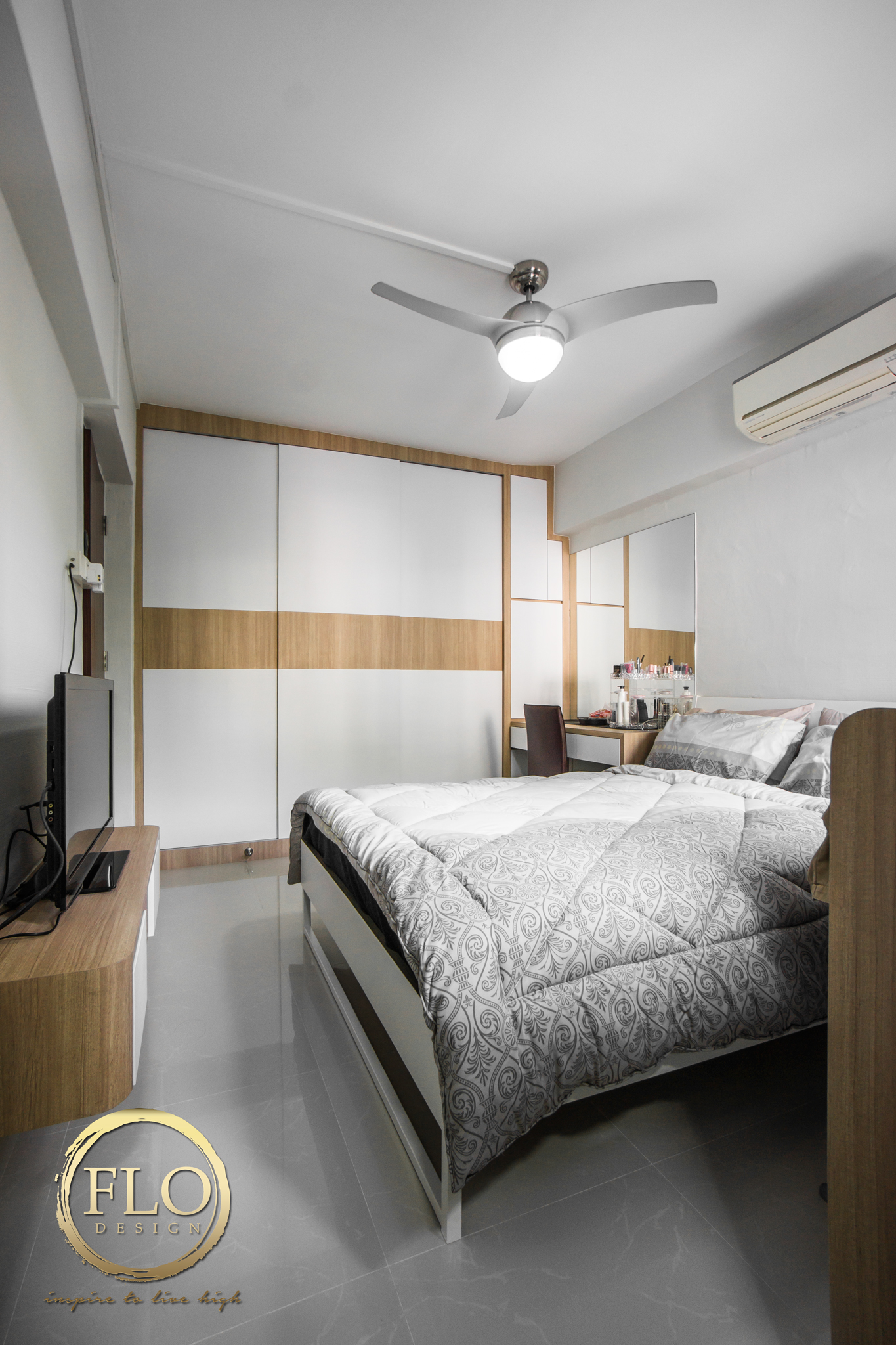 Contemporary, Scandinavian Design - Bedroom - HDB 3 Room - Design by Flo Design Pte Ltd