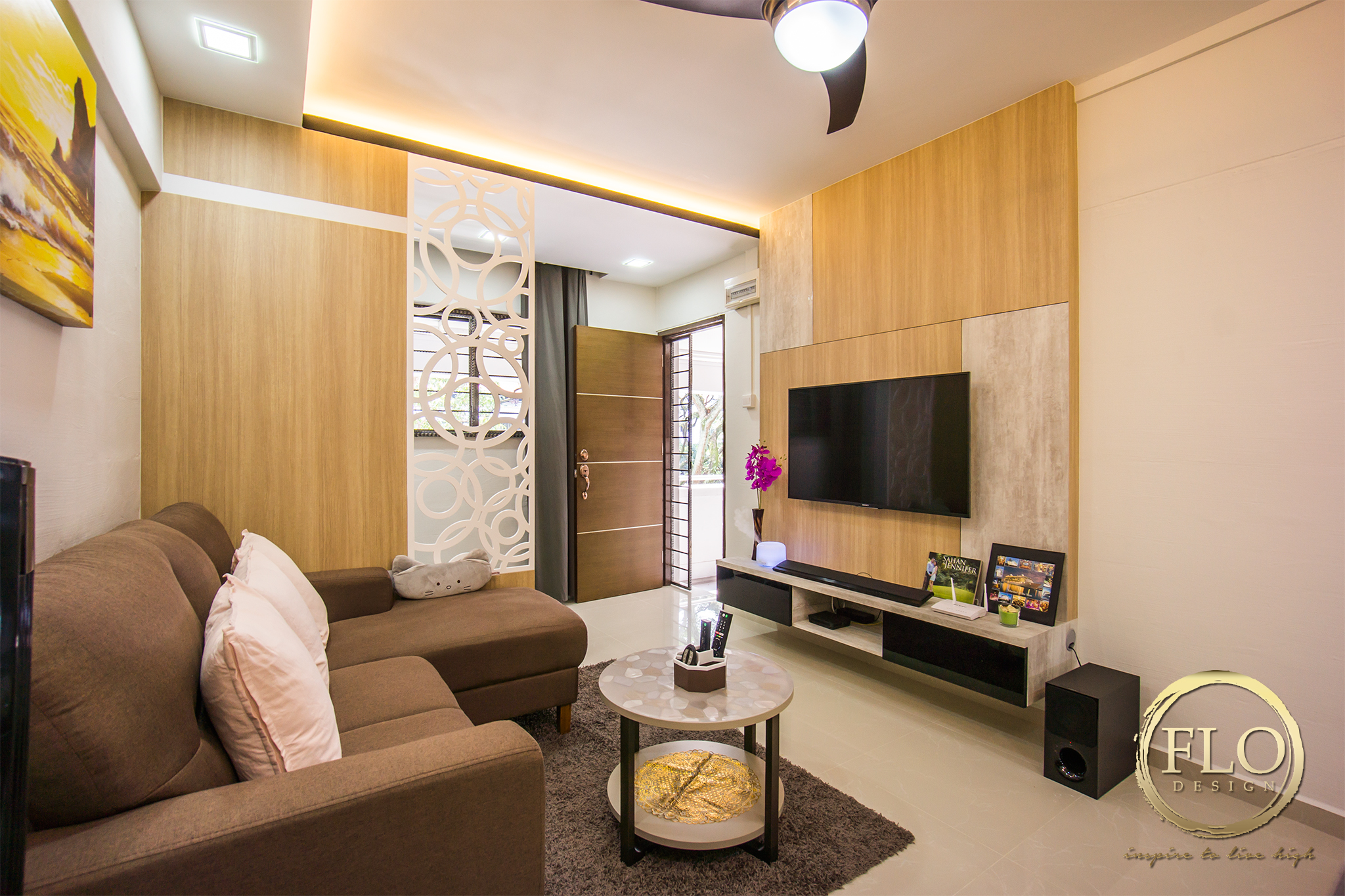 Contemporary, Scandinavian Design - Living Room - HDB 3 Room - Design by Flo Design Pte Ltd