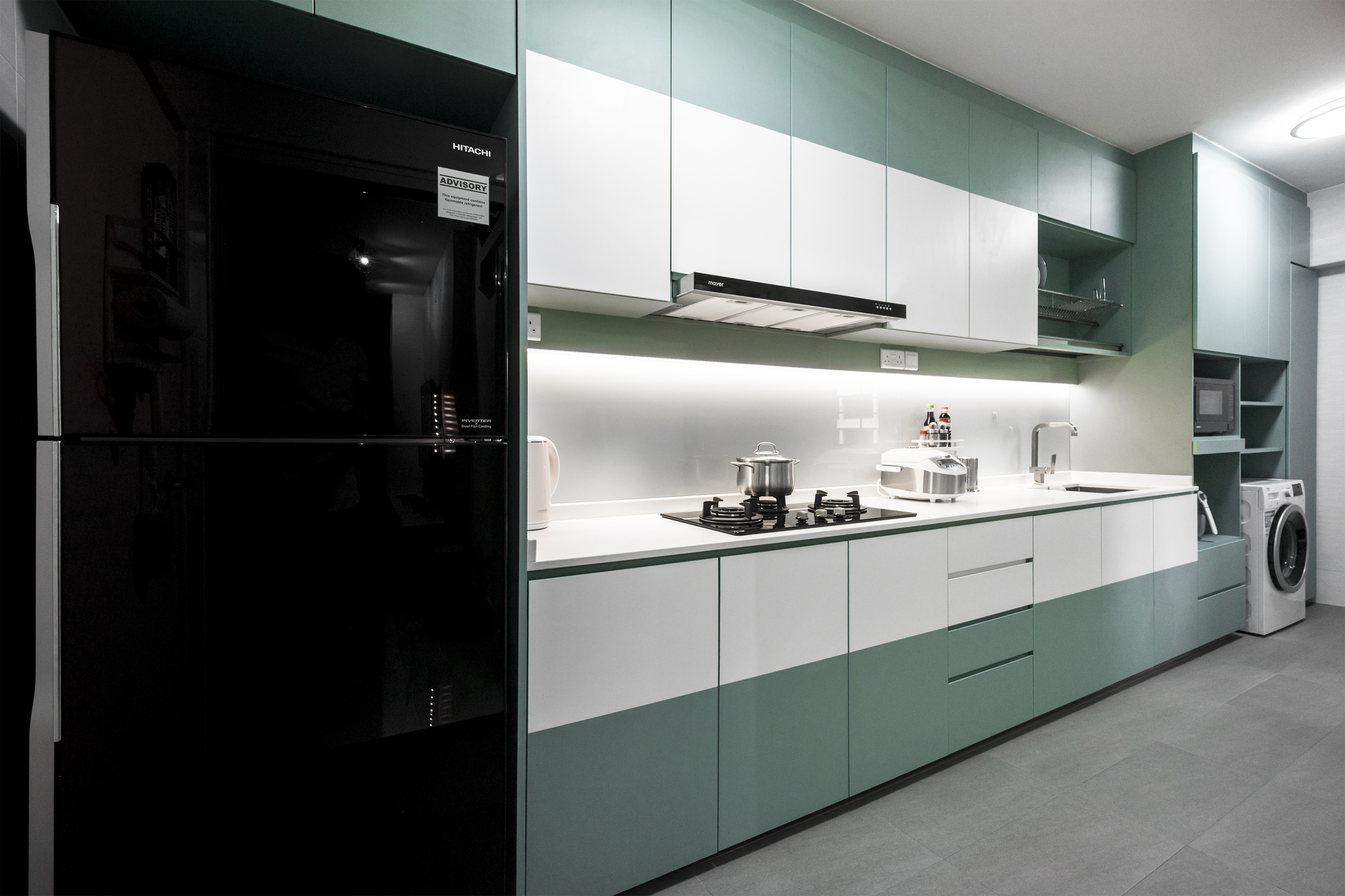 Contemporary, Minimalist, Modern Design - Kitchen - HDB 3 Room - Design by Flo Design Pte Ltd