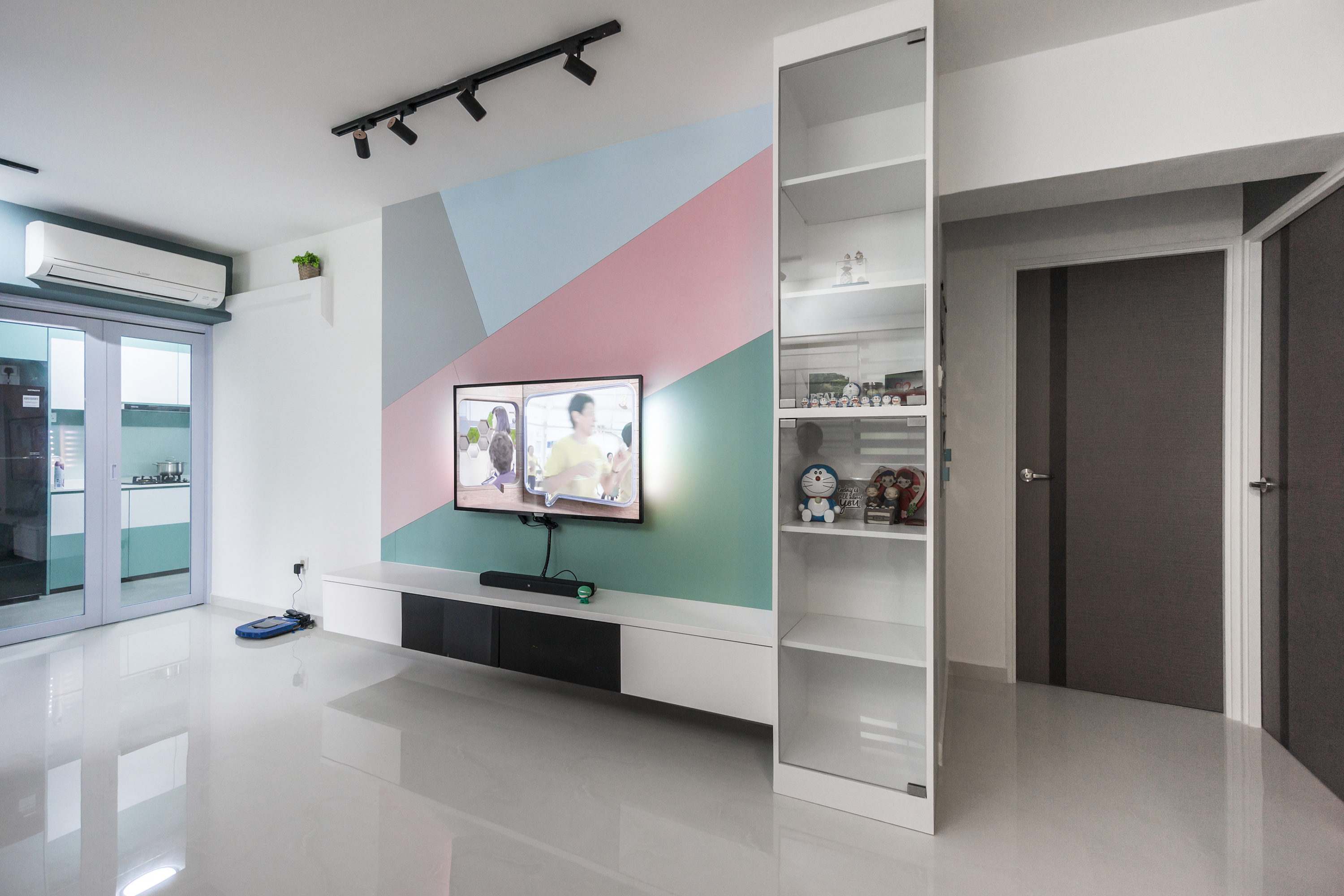 Contemporary, Minimalist, Modern Design - Living Room - HDB 3 Room - Design by Flo Design Pte Ltd