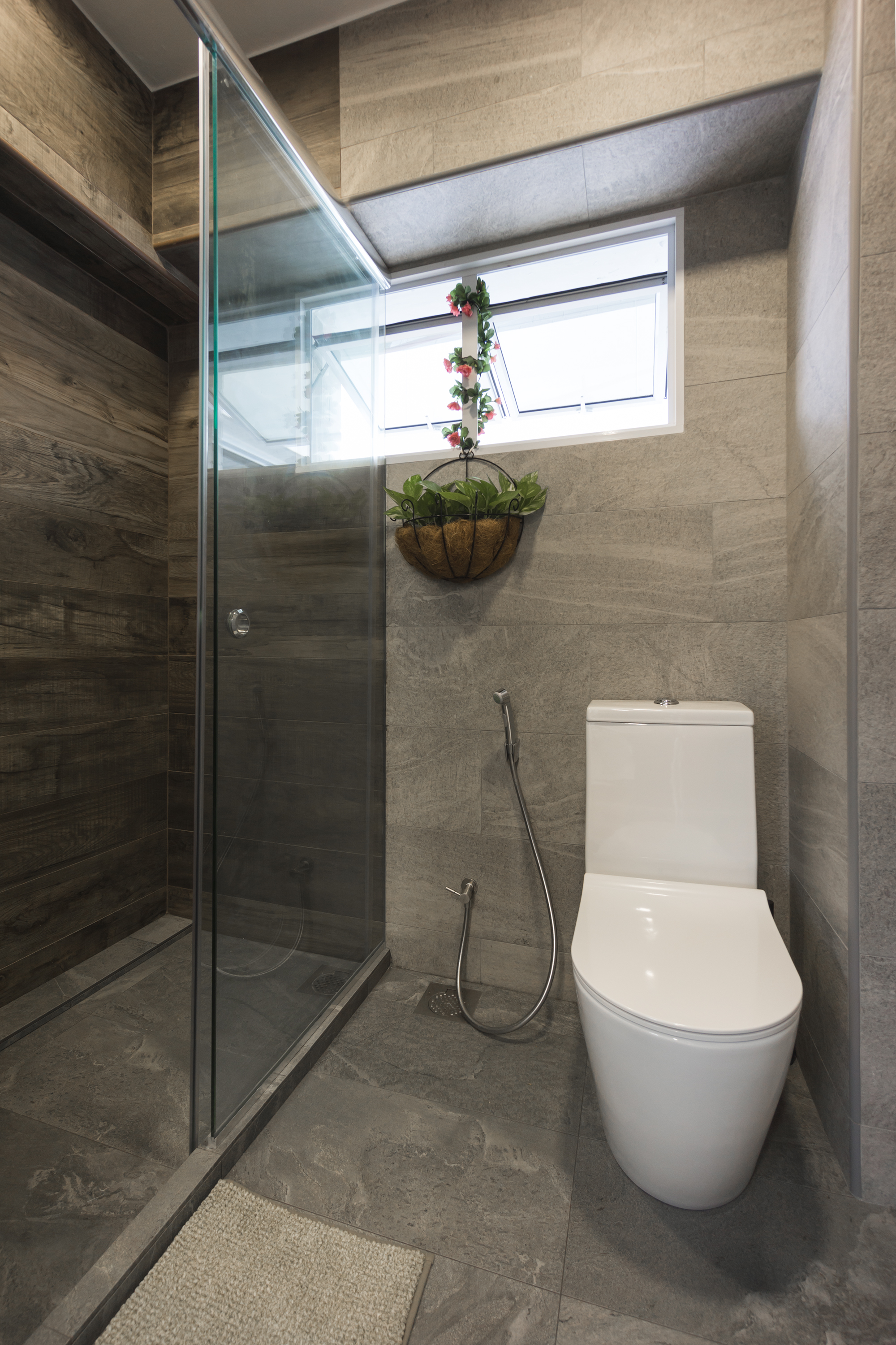Country, Rustic Design - Bathroom - HDB 5 Room - Design by Flo Design Pte Ltd