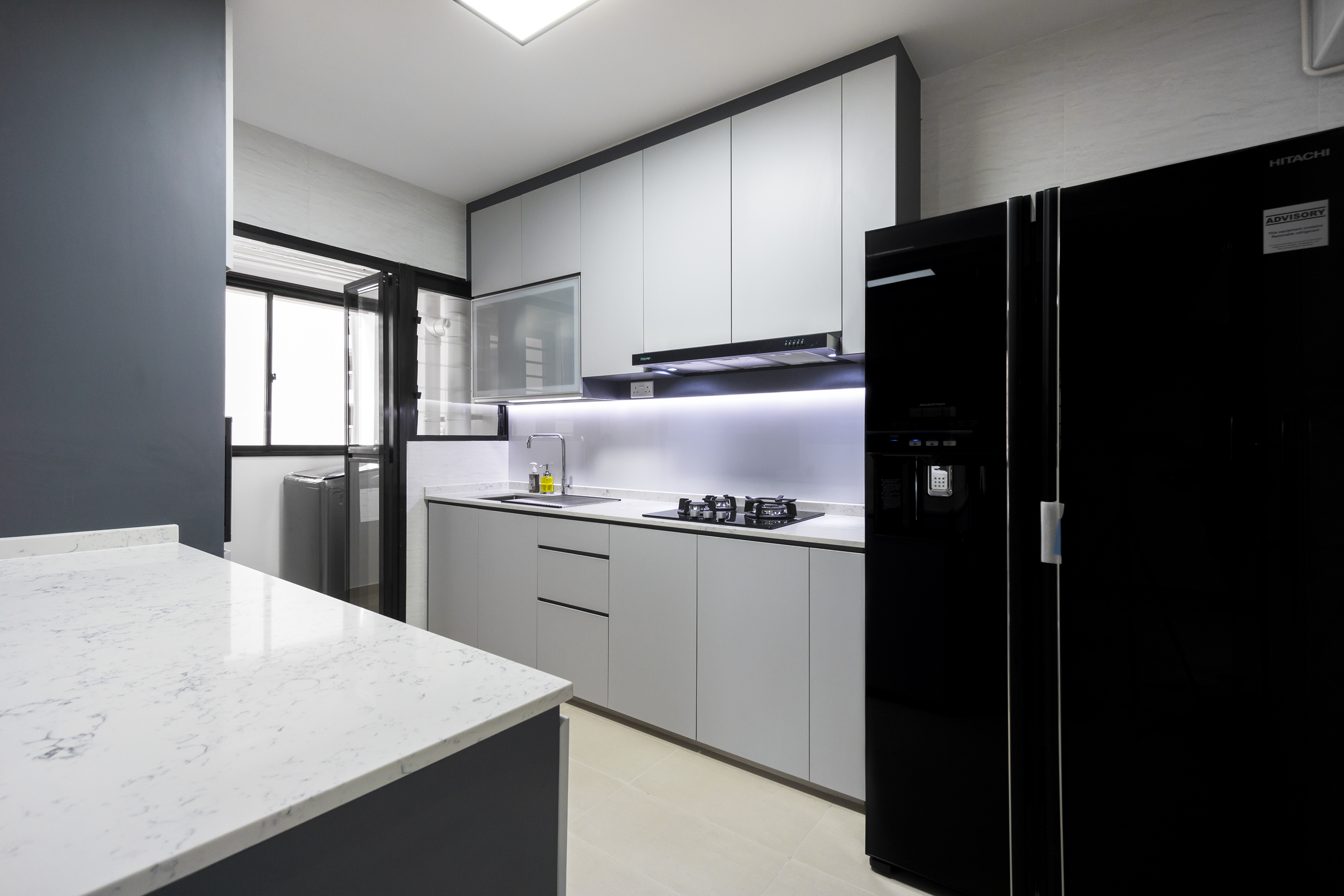 Contemporary, Modern Design - Kitchen - HDB 4 Room - Design by Flo Design Pte Ltd