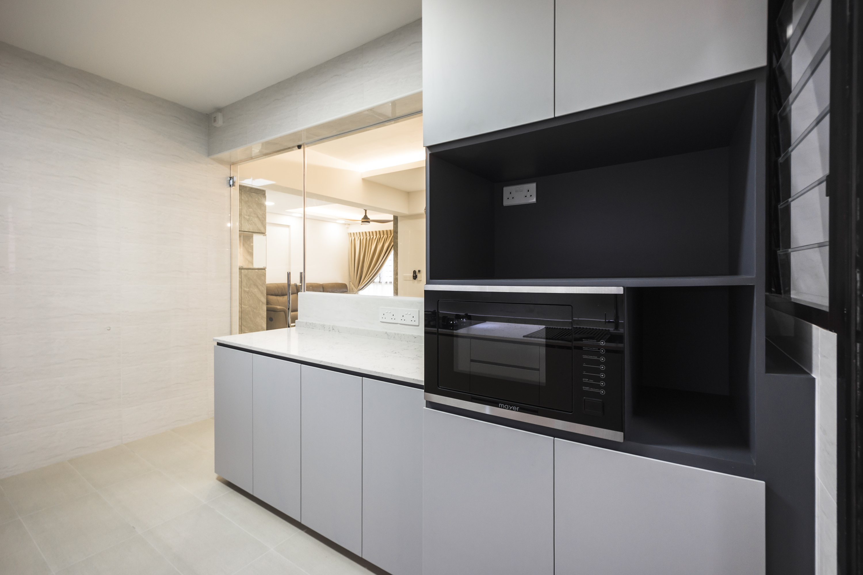 Contemporary, Modern Design - Kitchen - HDB 4 Room - Design by Flo Design Pte Ltd