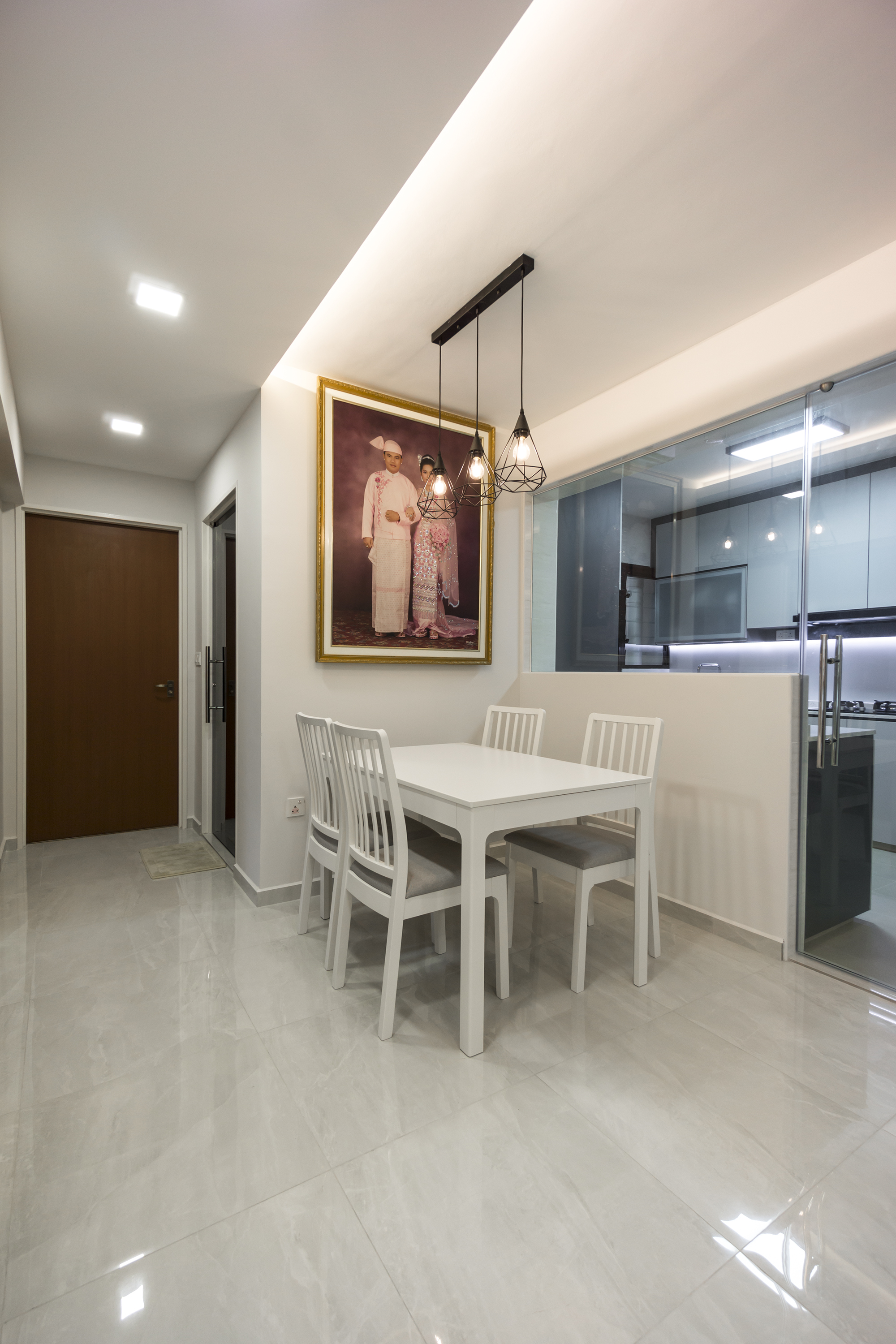 Contemporary, Modern Design - Dining Room - HDB 4 Room - Design by Flo Design Pte Ltd