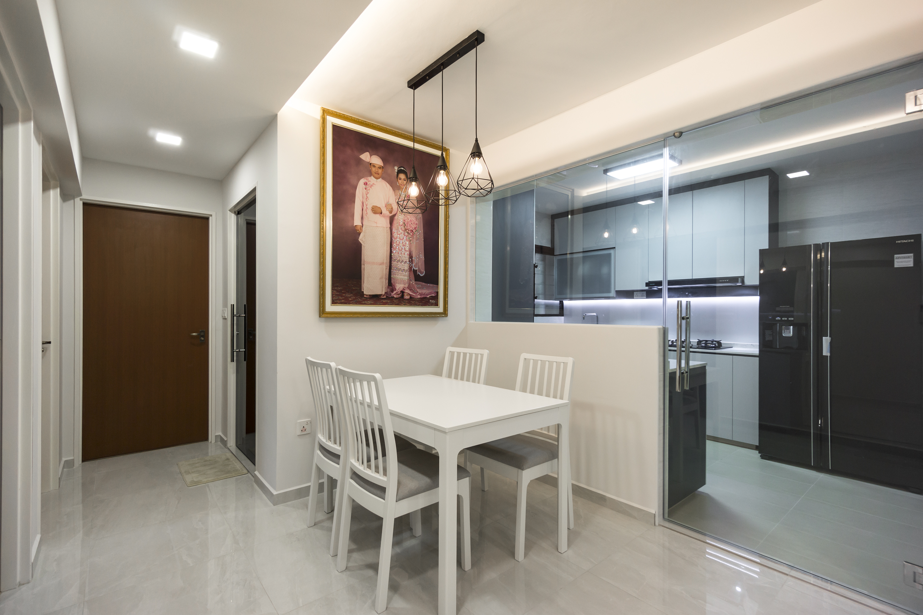 Contemporary, Modern Design - Dining Room - HDB 4 Room - Design by Flo Design Pte Ltd