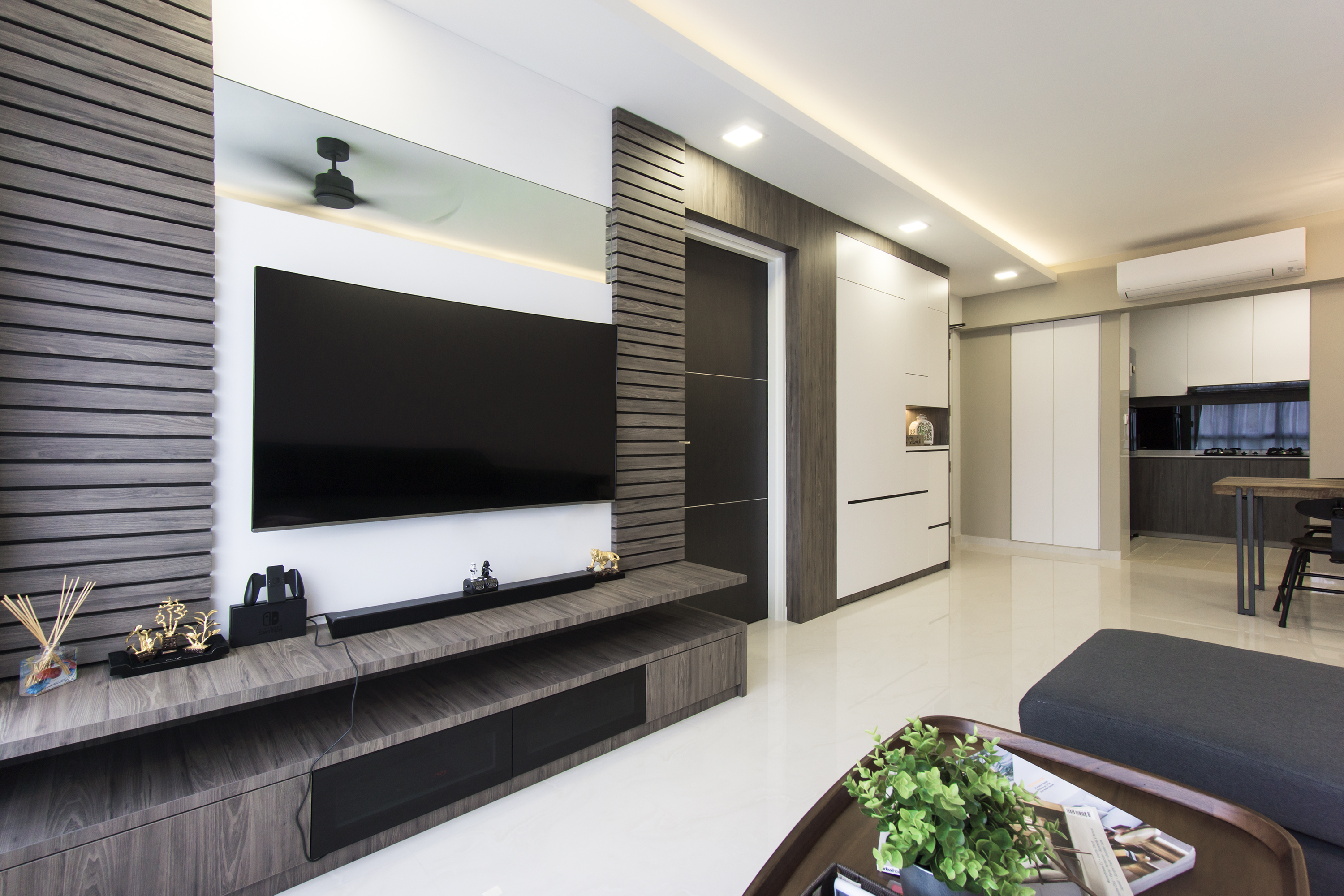 Contemporary, Modern, Scandinavian Design - Living Room - HDB 4 Room - Design by Flo Design Pte Ltd