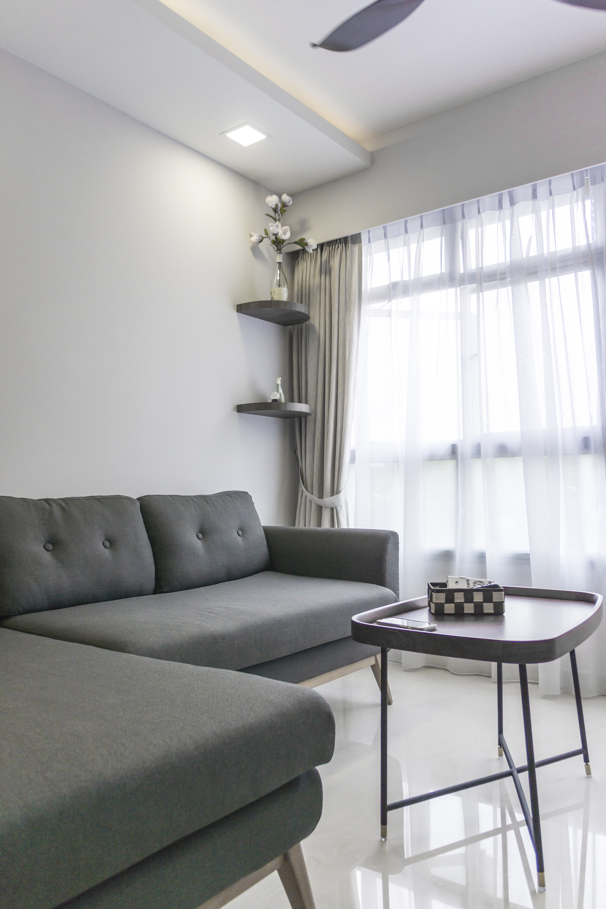 Contemporary, Modern, Scandinavian Design - Living Room - HDB 4 Room - Design by Flo Design Pte Ltd