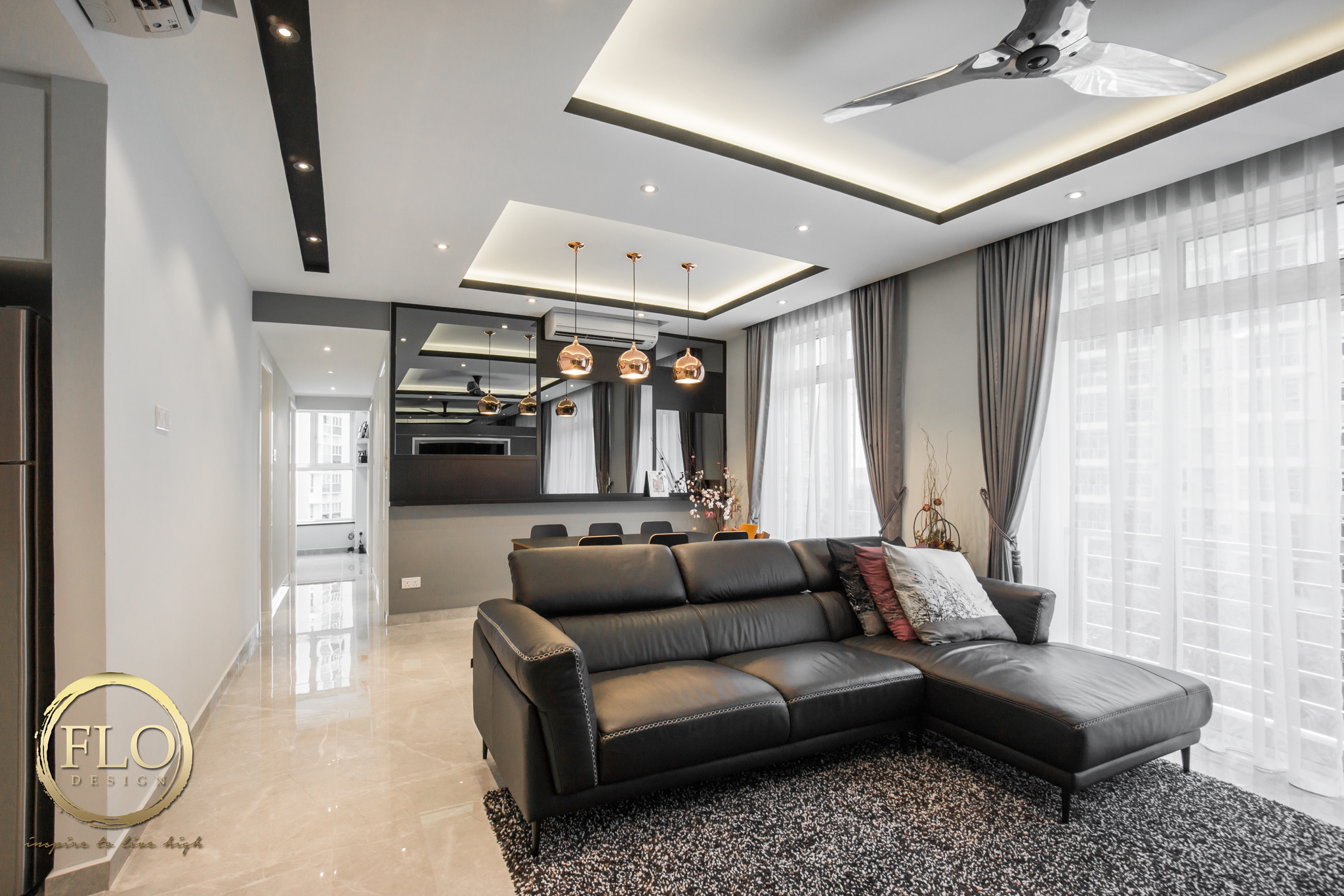 Contemporary, Minimalist Design - Living Room - Condominium - Design by Flo Design Pte Ltd