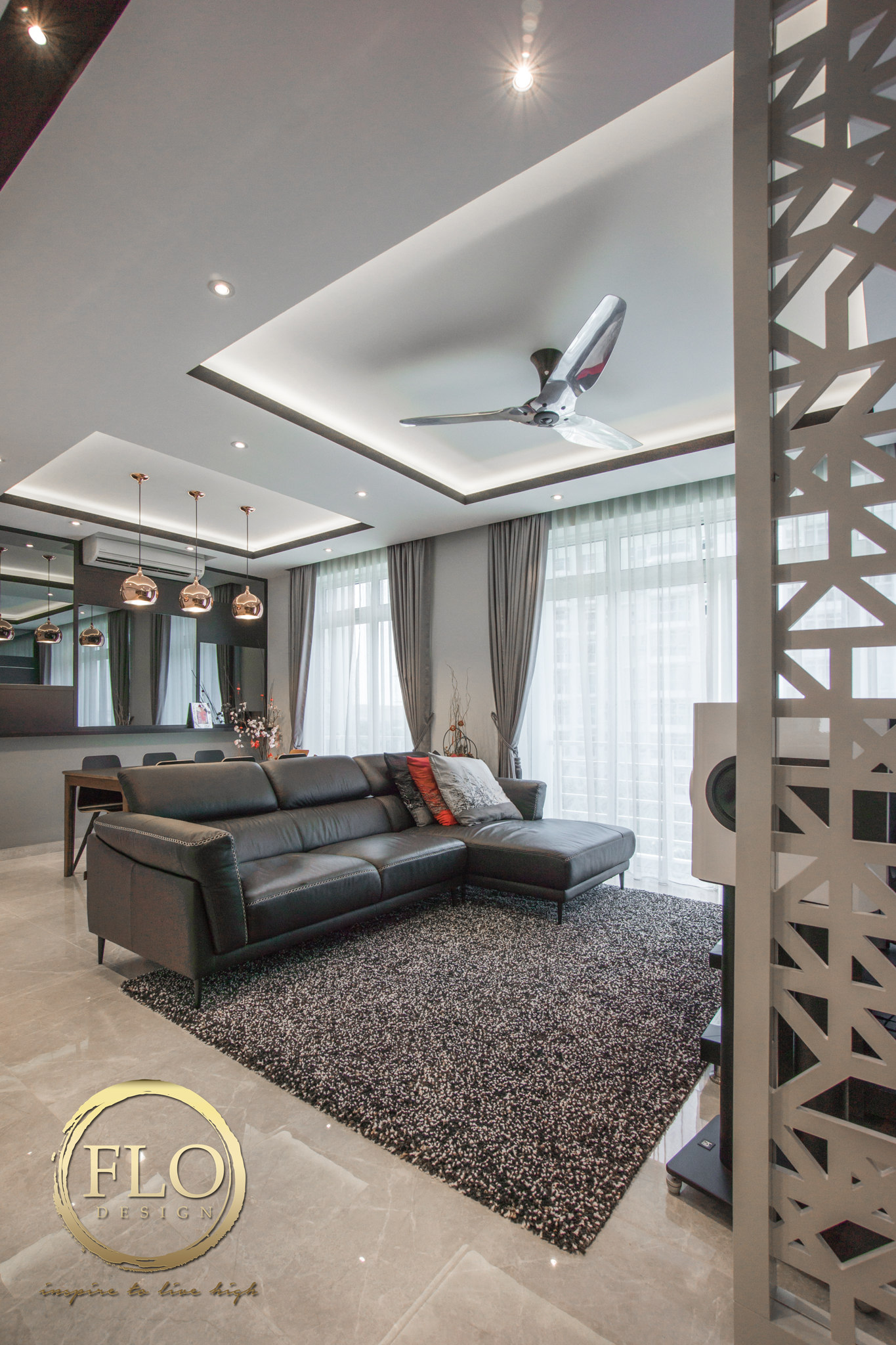 Contemporary, Minimalist Design - Living Room - Condominium - Design by Flo Design Pte Ltd