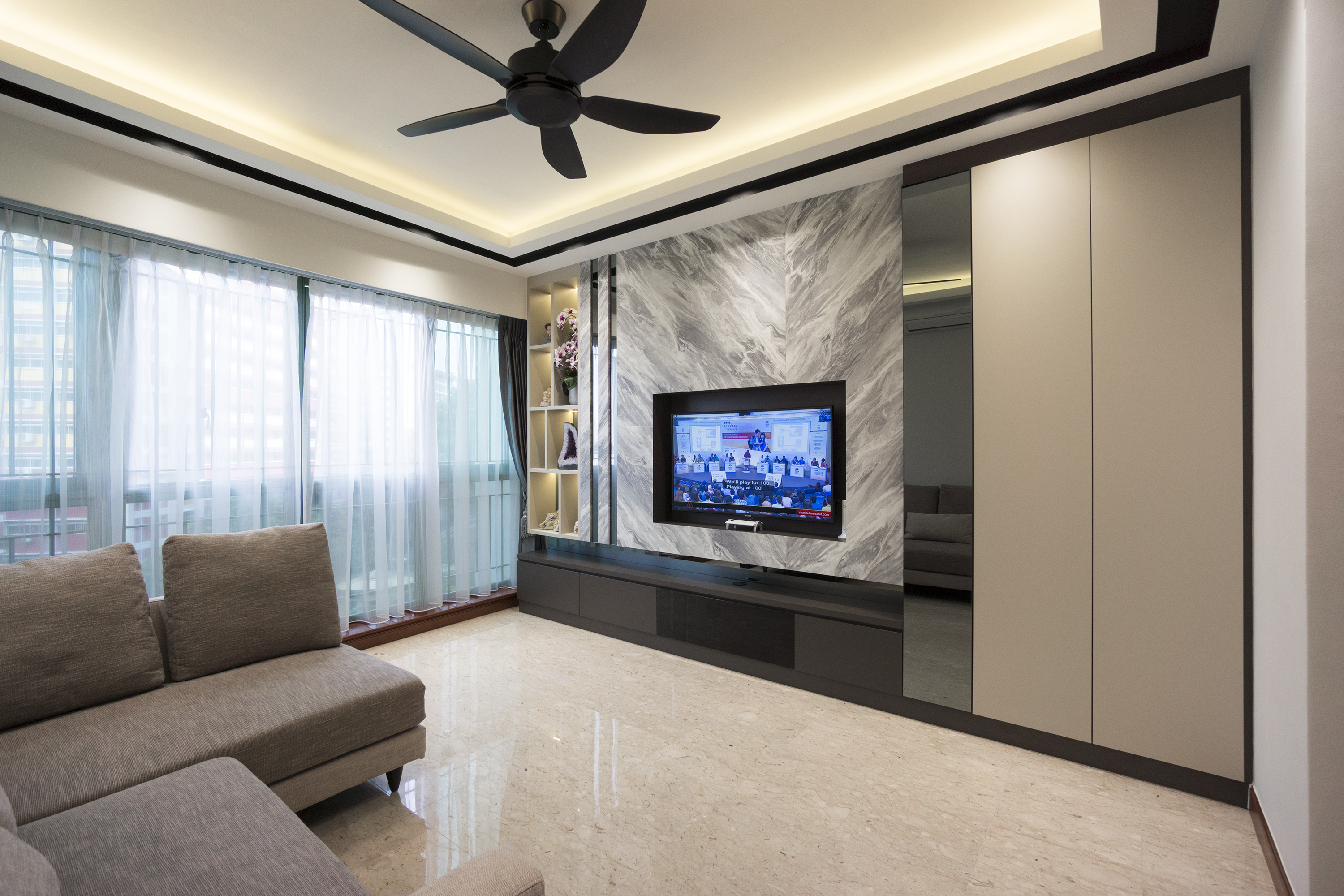 Contemporary, Modern Design - Living Room - Condominium - Design by Flo Design Pte Ltd