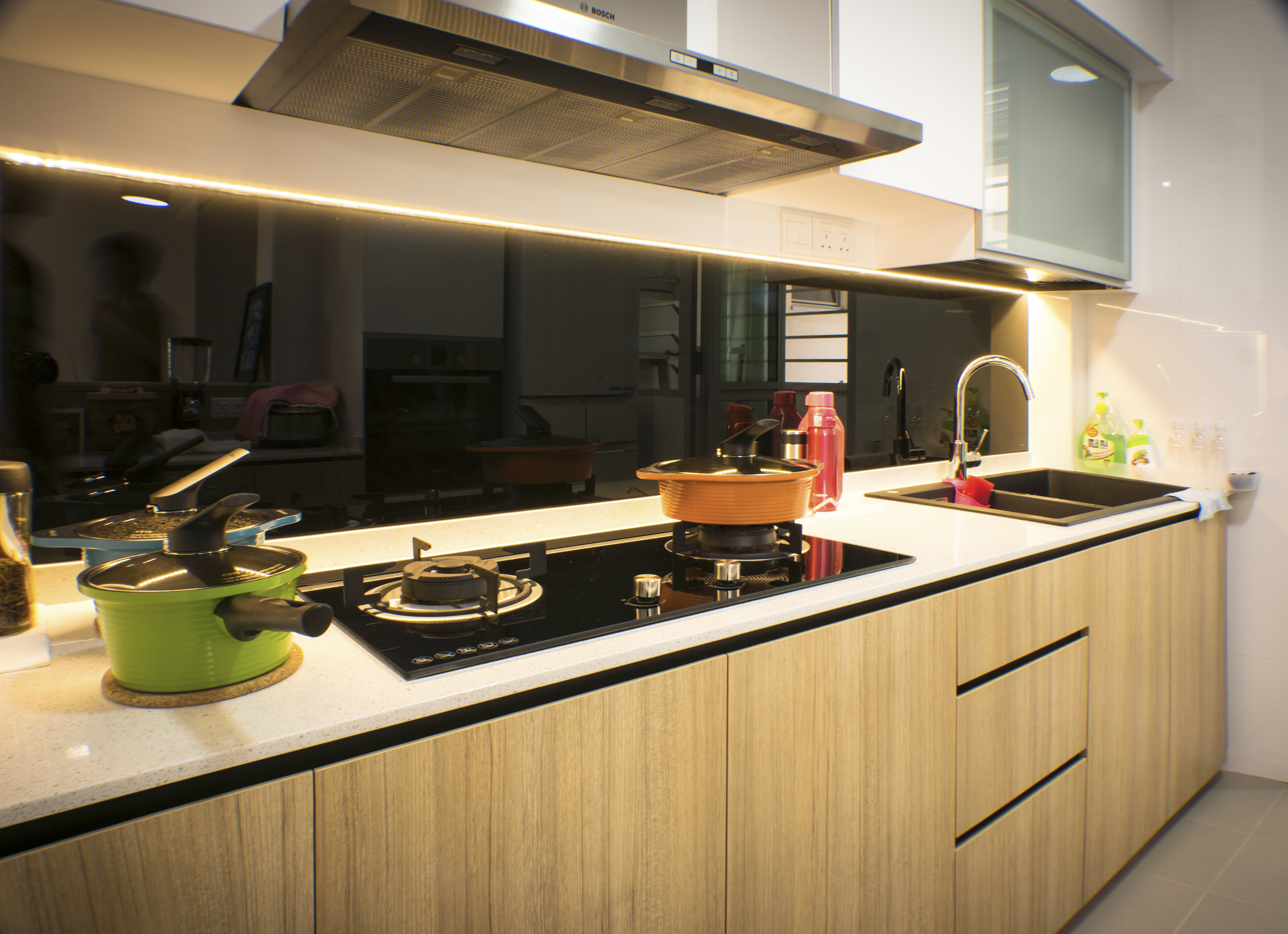 Scandinavian Design - Kitchen - HDB 4 Room - Design by Flo Design Pte Ltd