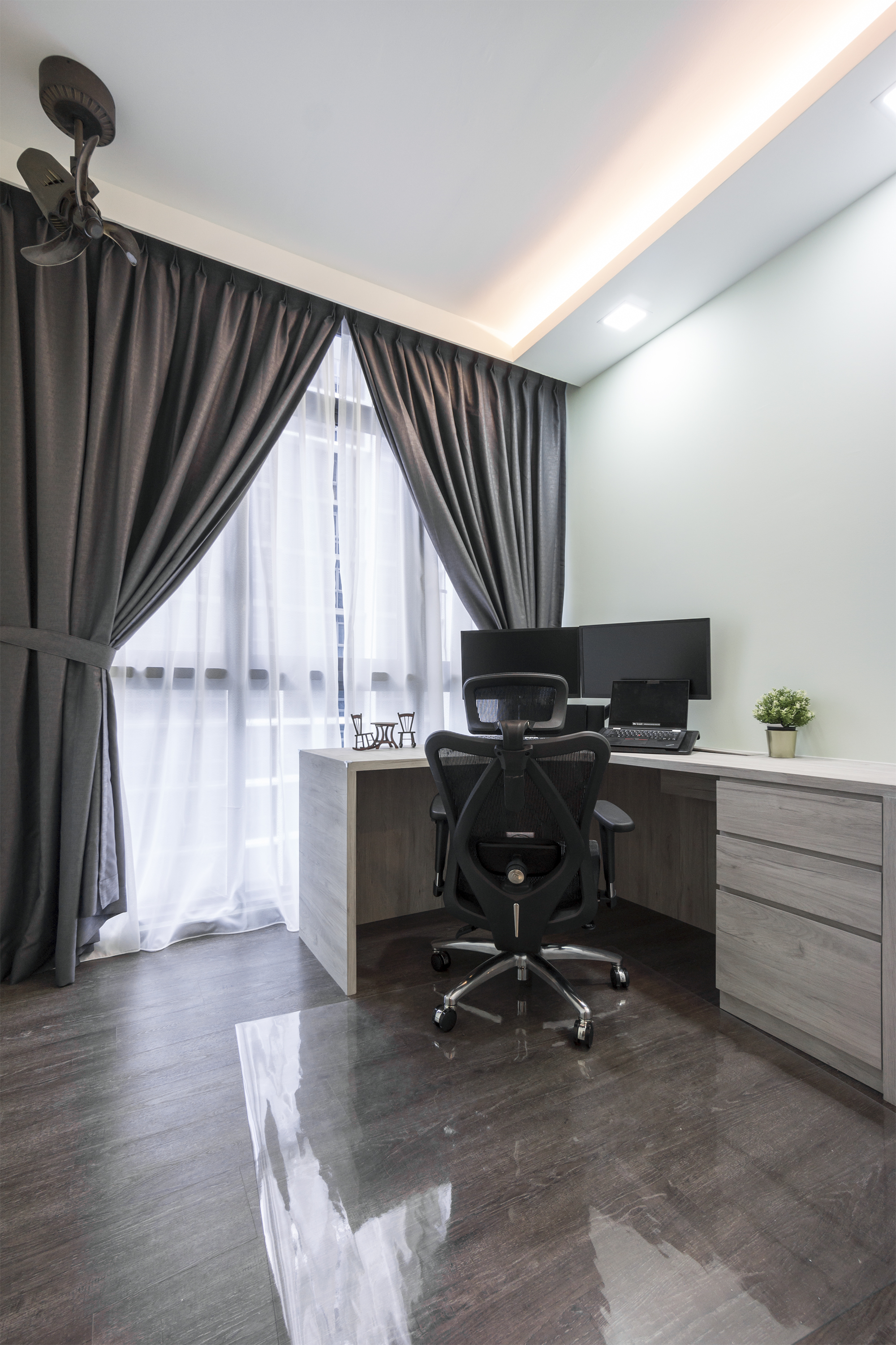 Contemporary, Minimalist, Modern Design - Study Room - Condominium - Design by Flo Design Pte Ltd