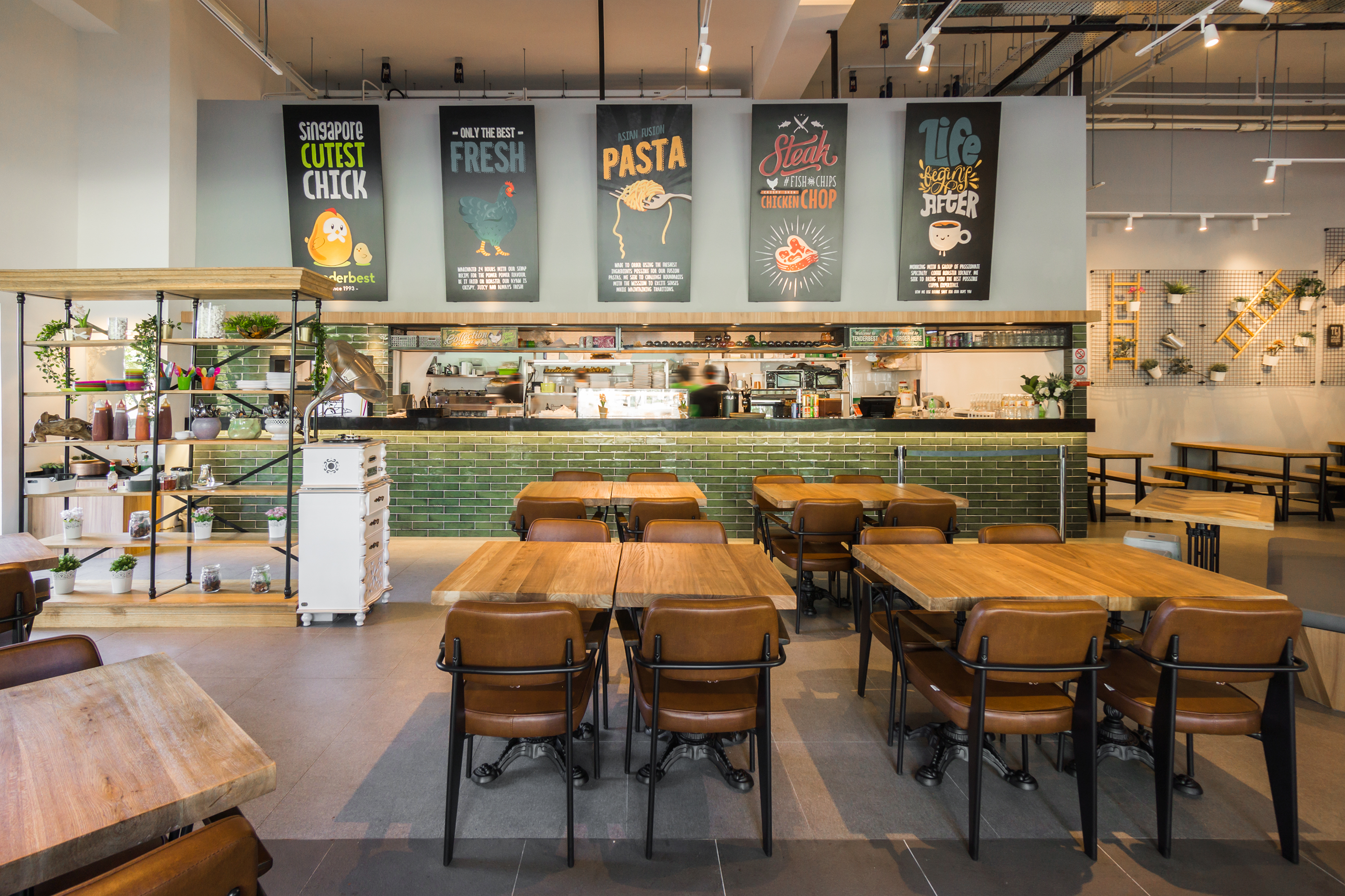 Industrial, Rustic, Scandinavian Design - Commercial - F&B - Design by Flo Design Pte Ltd