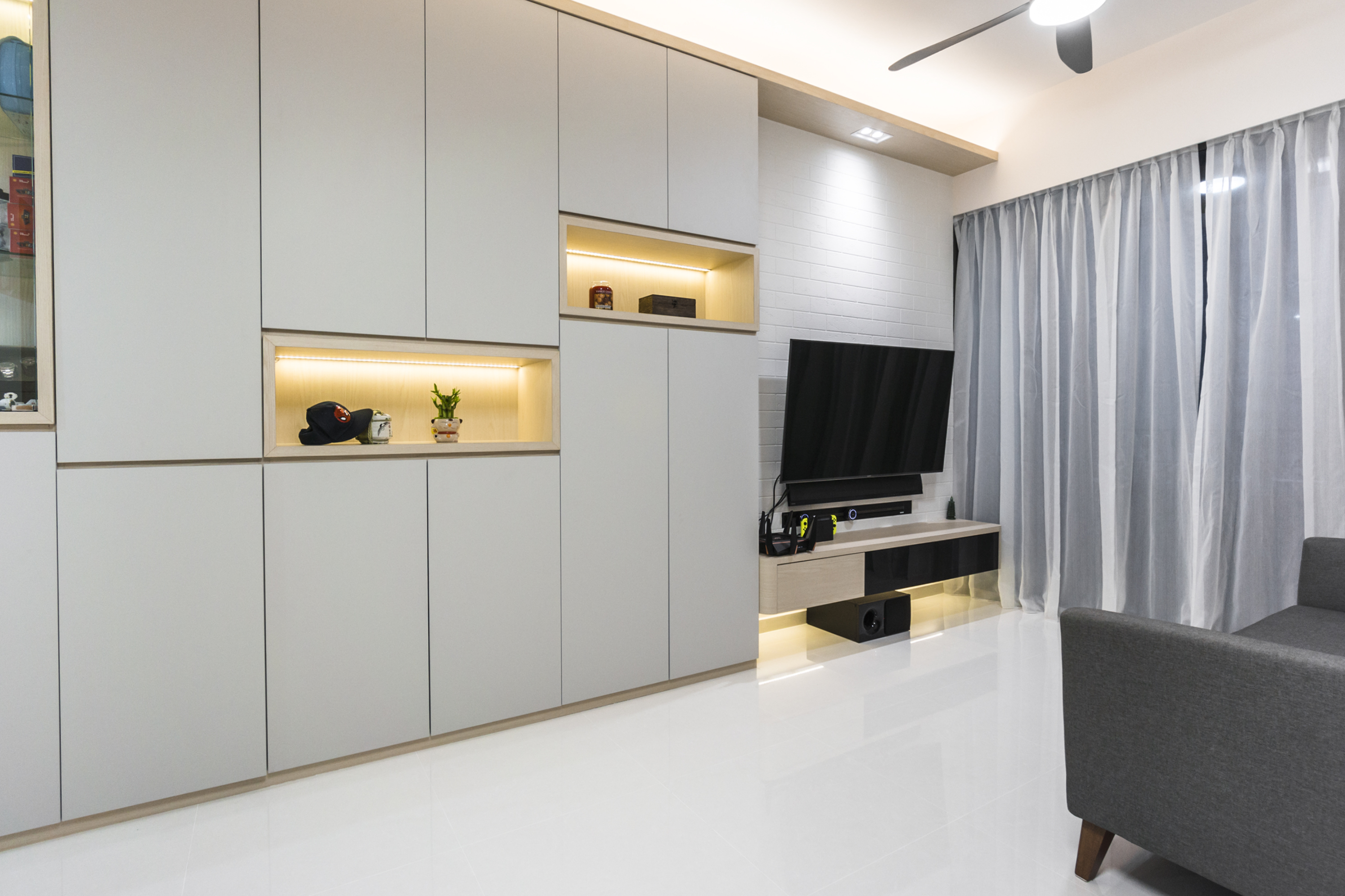 Contemporary, Minimalist, Modern Design - Living Room - Condominium - Design by Flo Design Pte Ltd