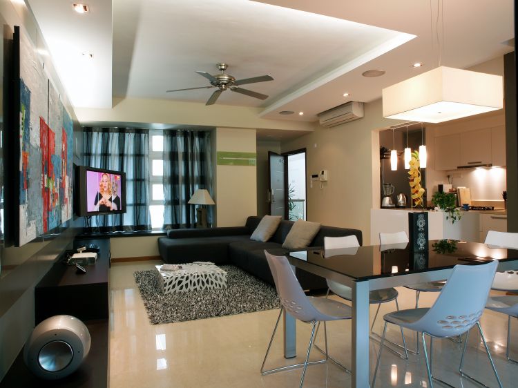 Eclectic, Modern Design - Living Room - Condominium - Design by Fuse Concept Pte Ltd