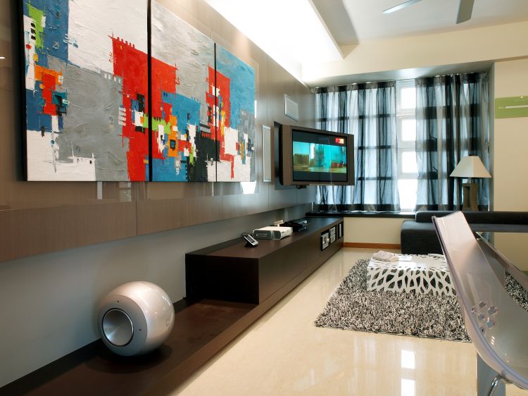 Eclectic, Modern Design - Living Room - Condominium - Design by Fuse Concept Pte Ltd