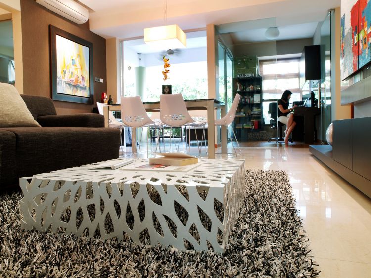 Eclectic, Modern Design - Living Room - Condominium - Design by Fuse Concept Pte Ltd