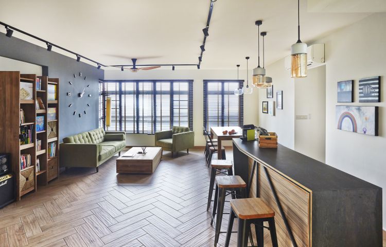 Modern, Scandinavian Design - Living Room - HDB 4 Room - Design by Fuse Concept Pte Ltd