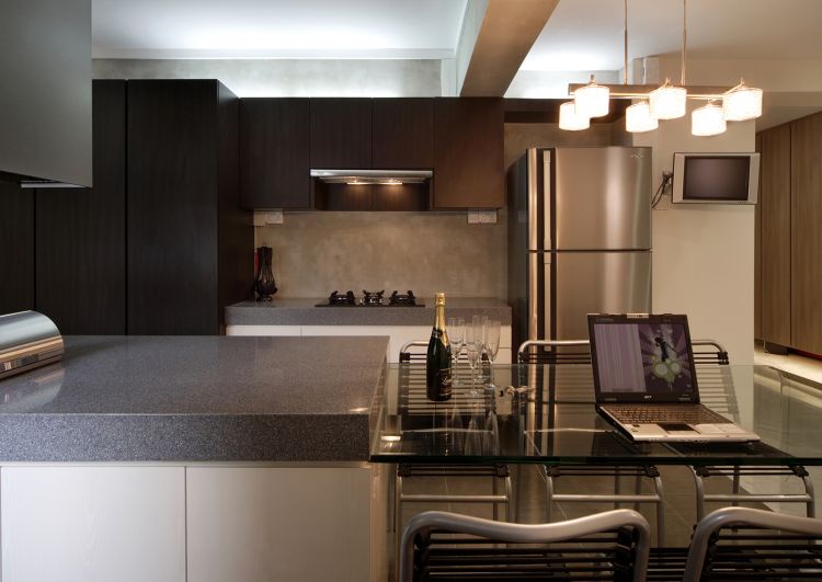 Contemporary, Eclectic Design - Kitchen - HDB 5 Room - Design by Fuse Concept Pte Ltd