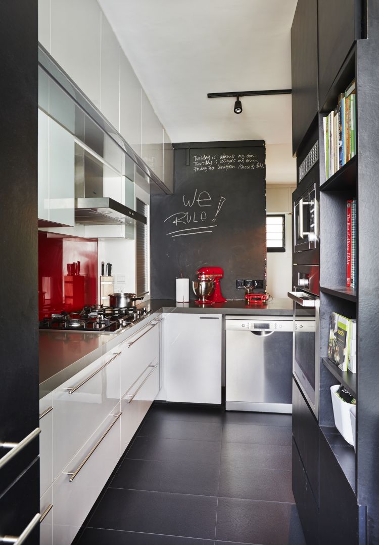 Eclectic, Modern Design - Kitchen - HDB Executive Apartment - Design by Fuse Concept Pte Ltd