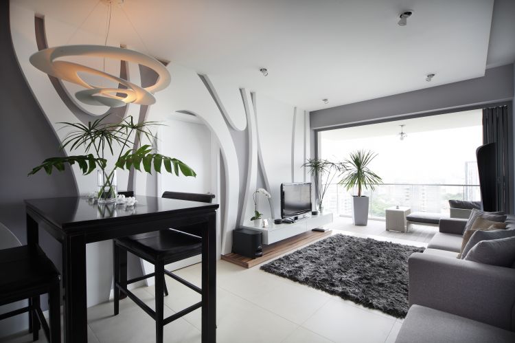 Contemporary, Modern Design - Living Room - Condominium - Design by Fuse Concept Pte Ltd