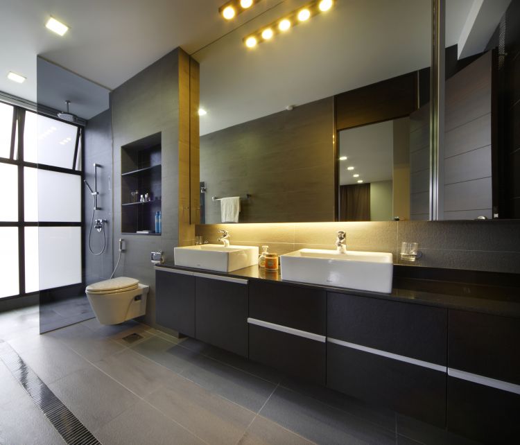 Contemporary, Modern Design - Bathroom - Landed House - Design by Fuse Concept Pte Ltd