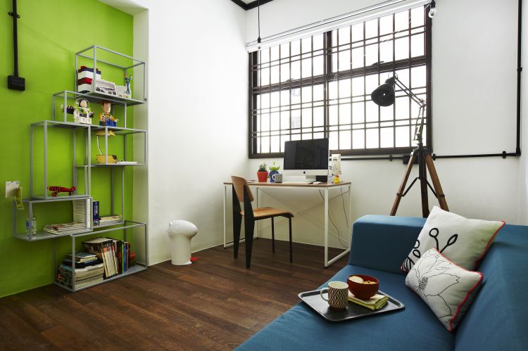 Country, Industrial Design - Study Room - HDB 4 Room - Design by Fuse Concept Pte Ltd