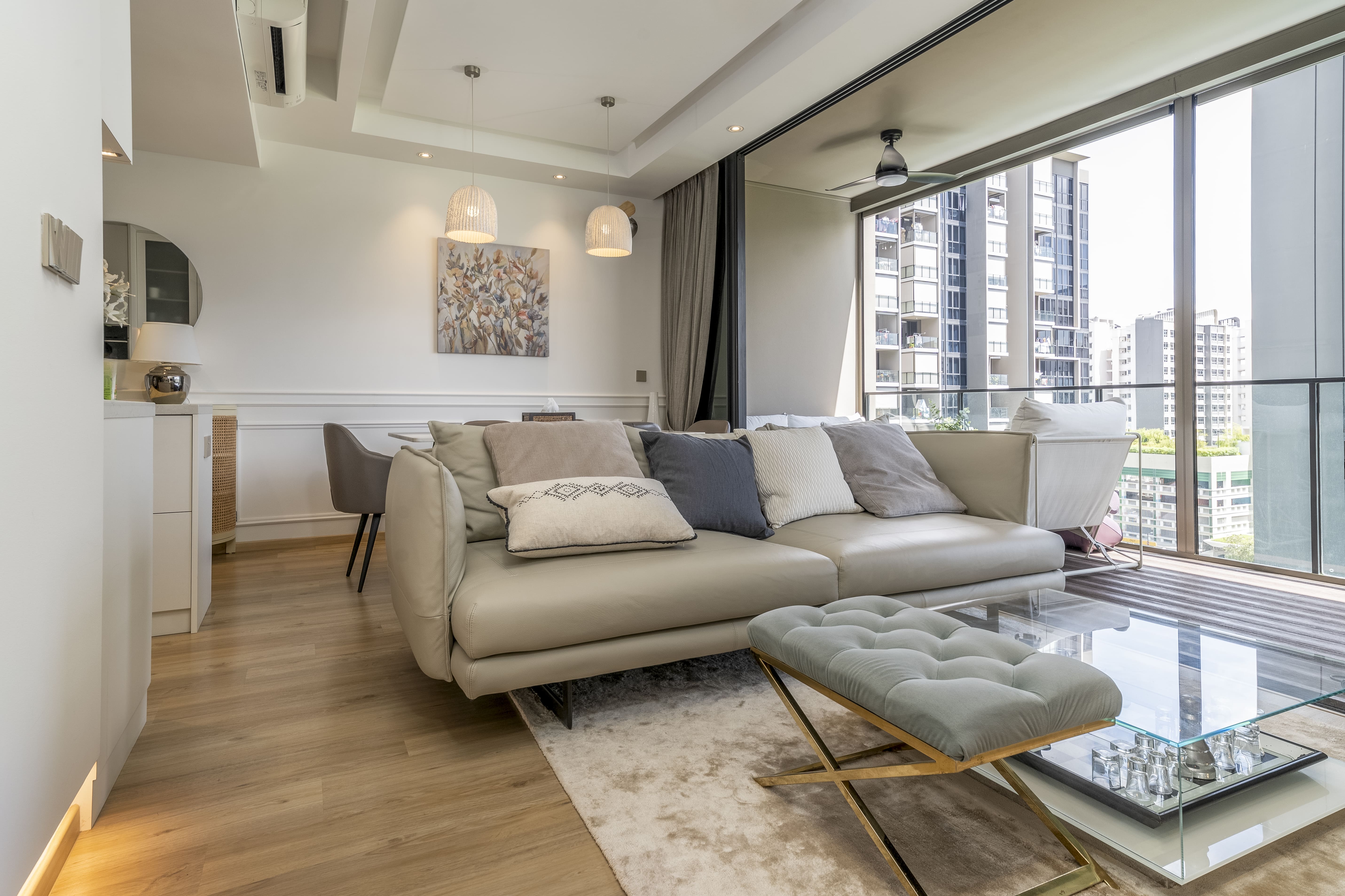 Contemporary Design - Living Room - Condominium - Design by Goodman Interior