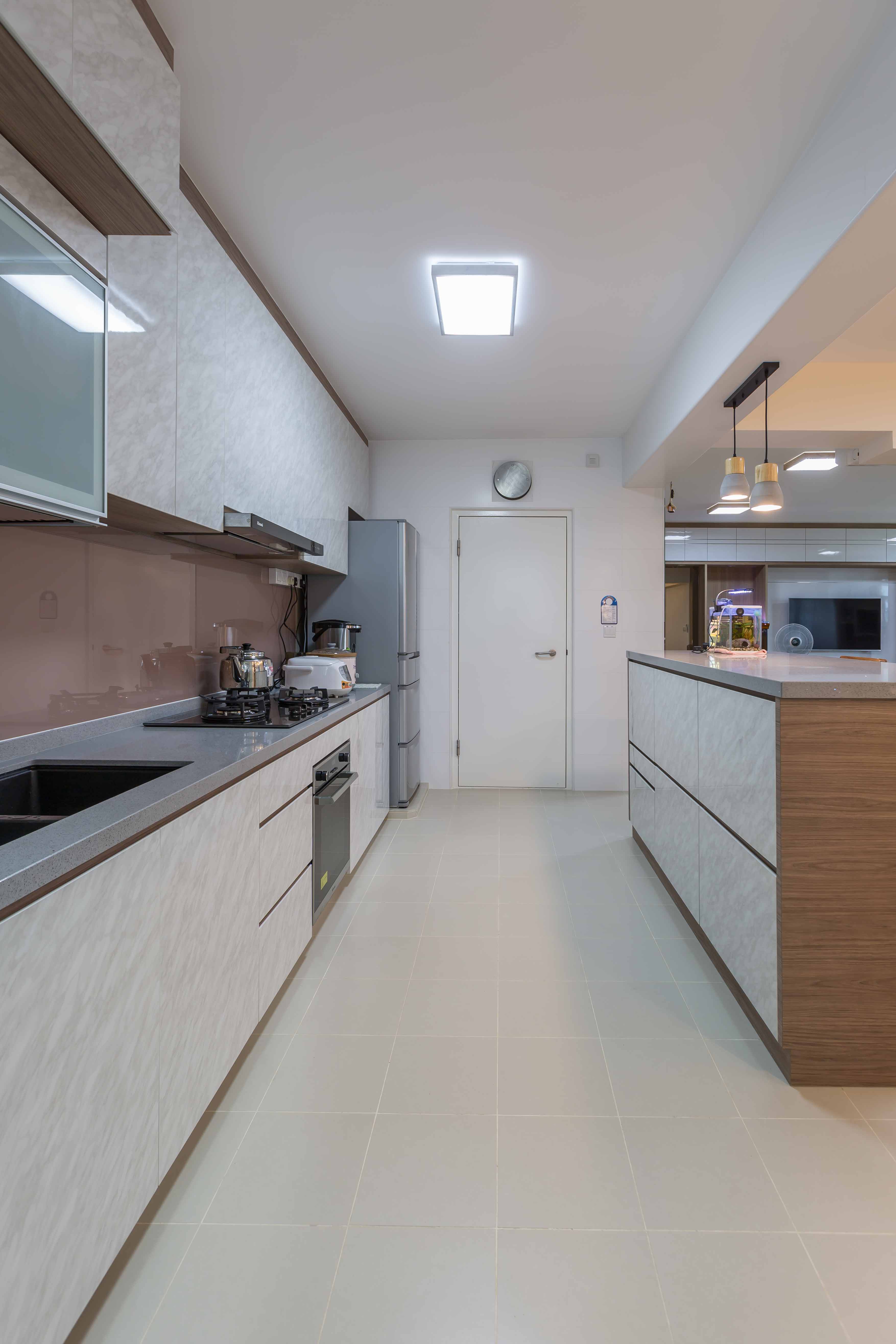 Modern Design - Kitchen - HDB 5 Room - Design by G'Plan Design Pte Ltd