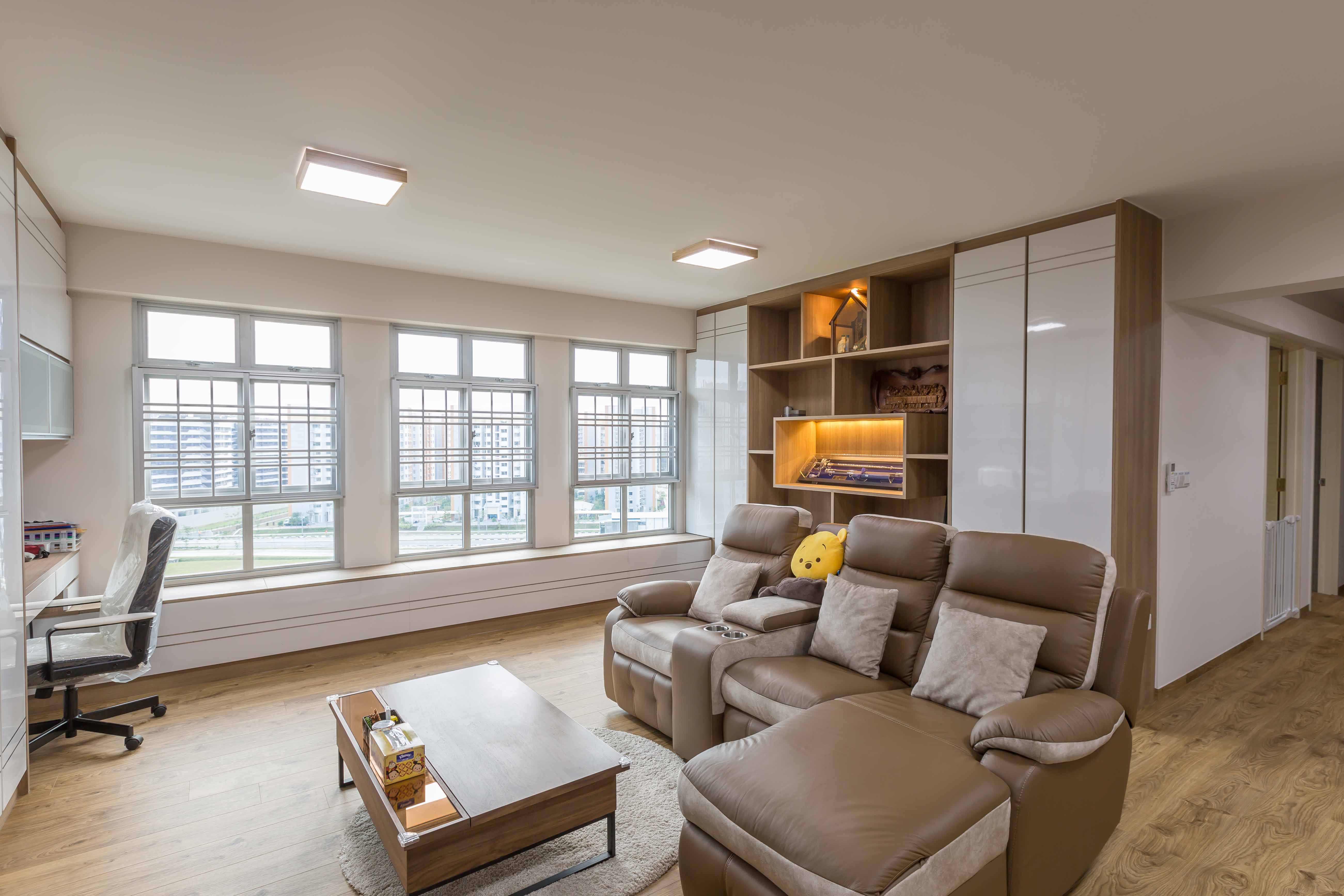 Modern Design - Living Room - HDB 5 Room - Design by G'Plan Design Pte Ltd