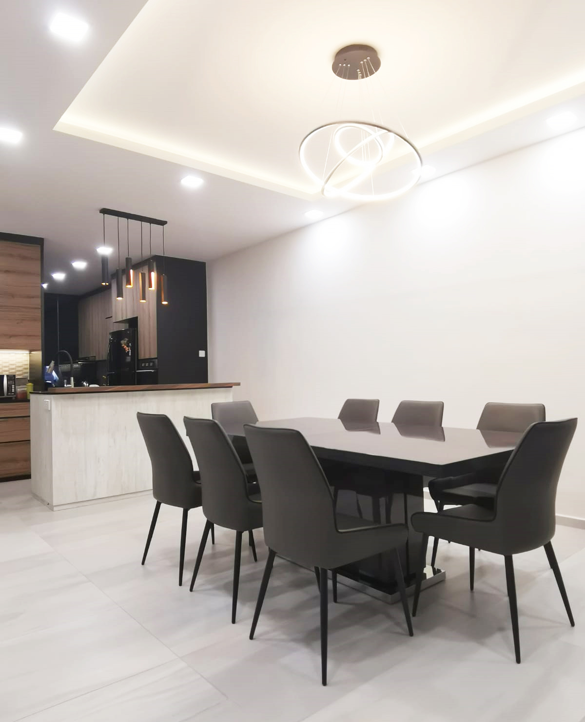 Modern, Oriental Design - Dining Room - Landed House - Design by GranVision D'sign Pte Ltd