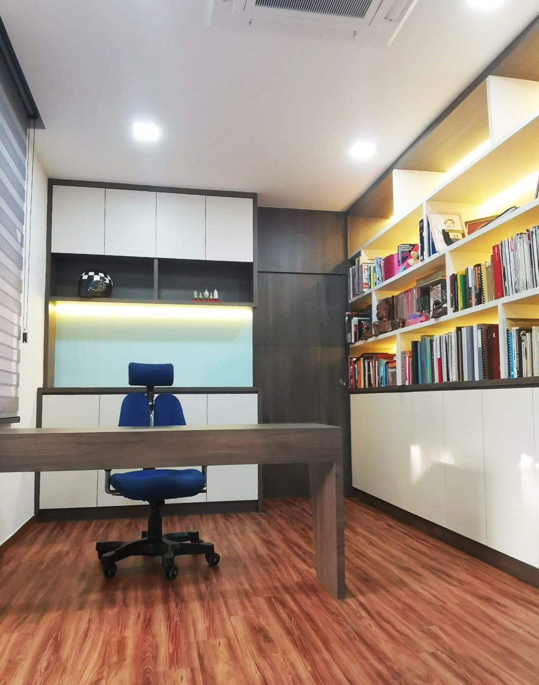 Modern, Oriental Design - Study Room - Landed House - Design by GranVision D'sign Pte Ltd