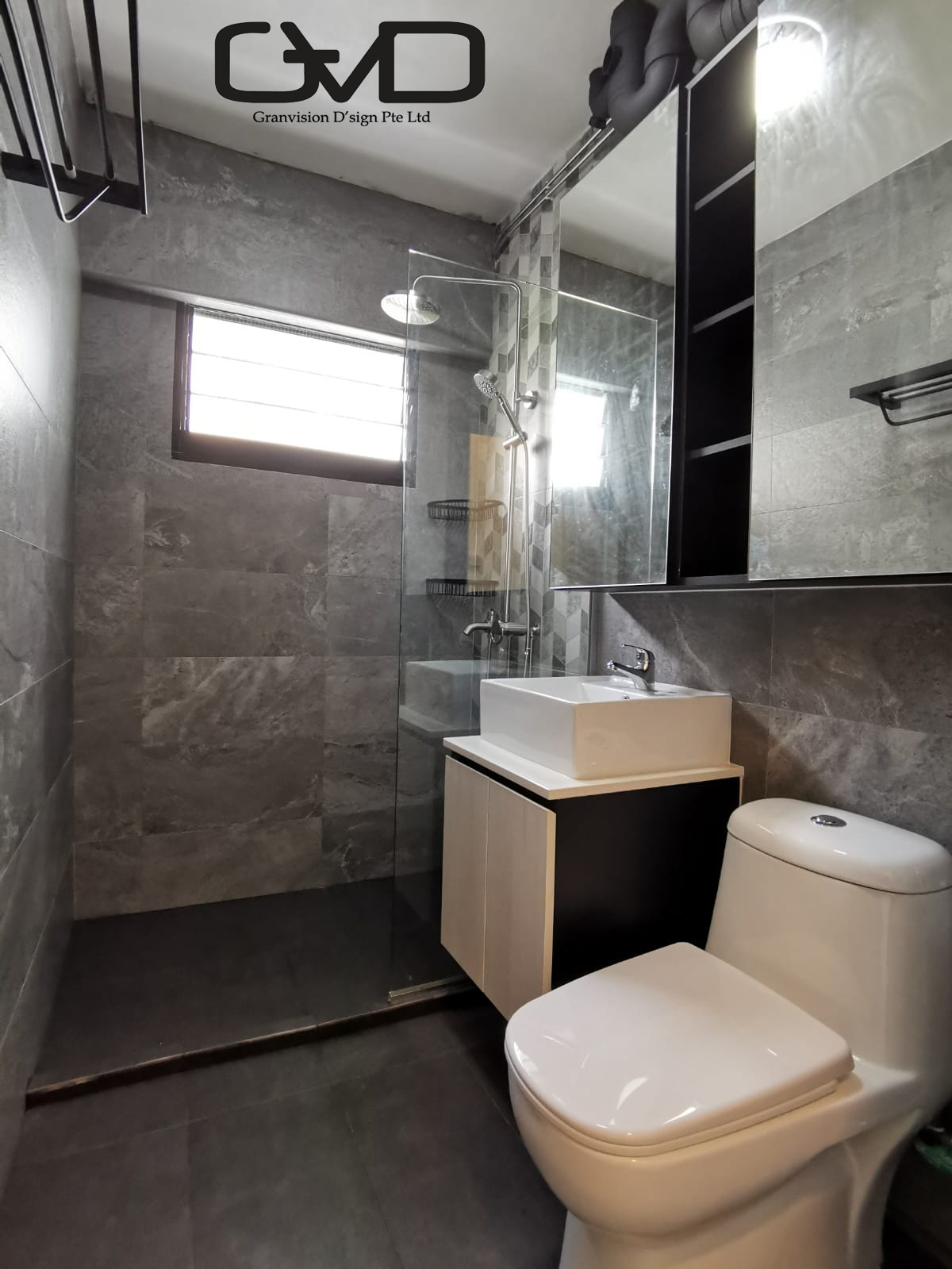 Contemporary, Modern Design - Bathroom - HDB 4 Room - Design by GranVision D'sign Pte Ltd