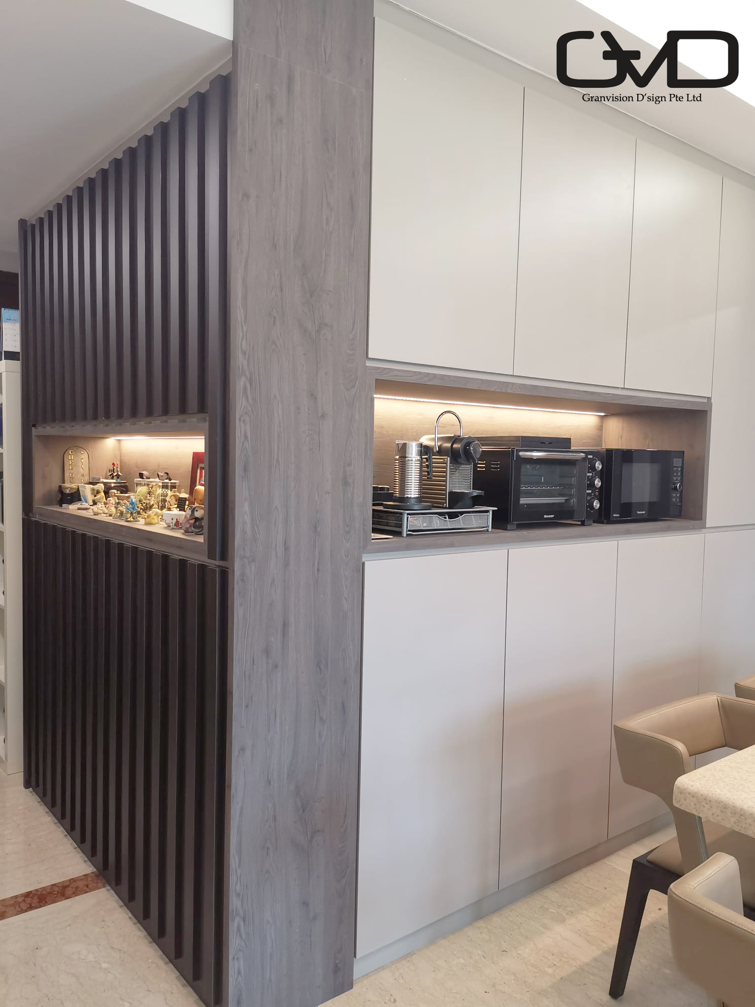 Contemporary Design - Dining Room - Condominium - Design by GranVision D'sign Pte Ltd