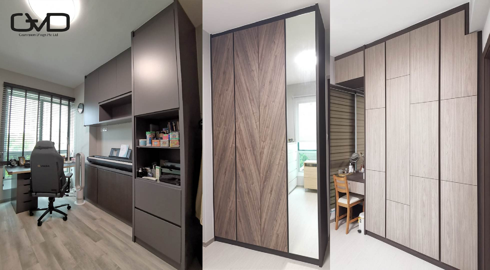 Contemporary Design - Study Room - Condominium - Design by GranVision D'sign Pte Ltd