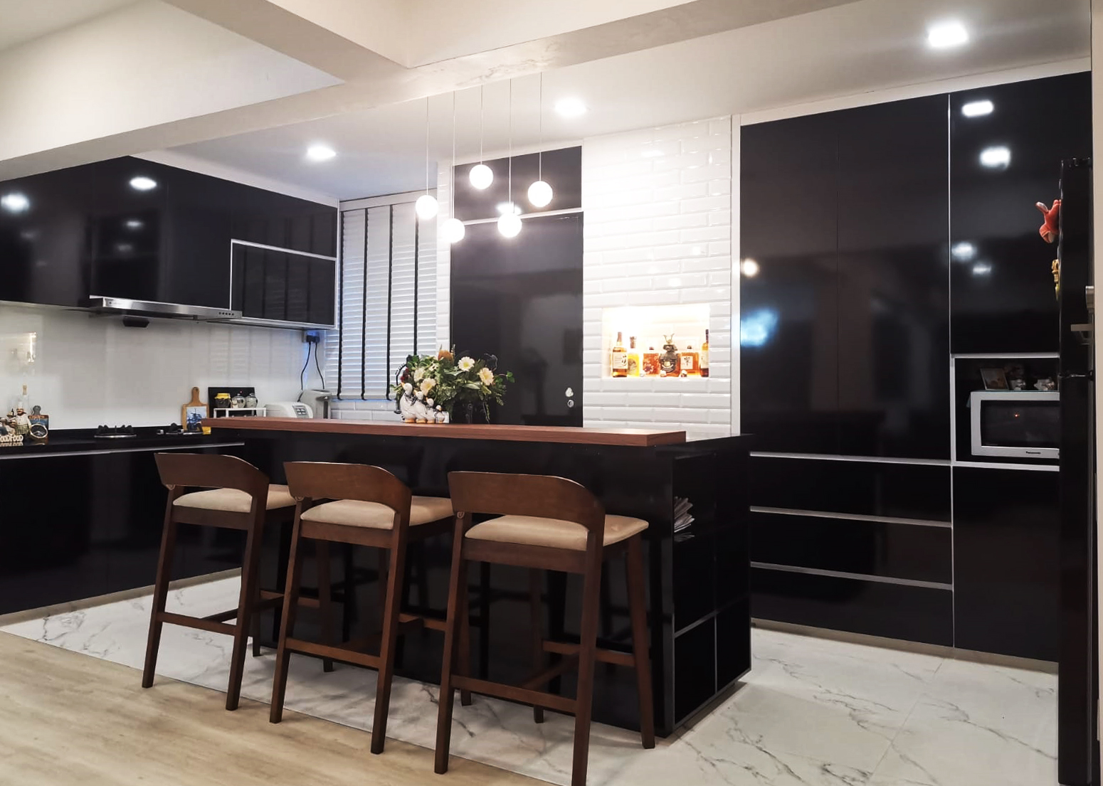 Classical, Modern Design - Kitchen - HDB Executive Apartment - Design by GranVision D'sign Pte Ltd