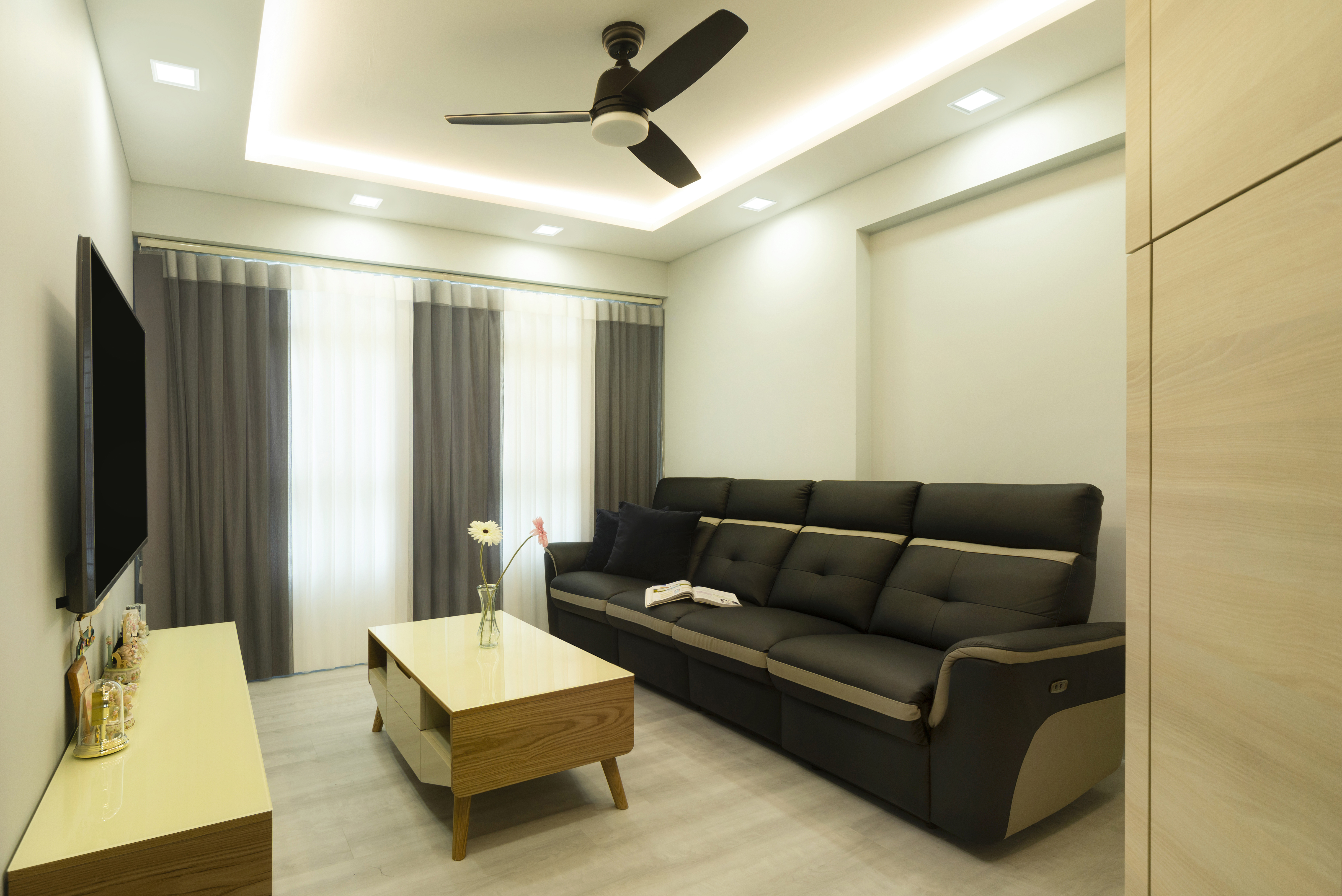 Modern Design - Living Room - HDB 4 Room - Design by Great Oasis Interior Design