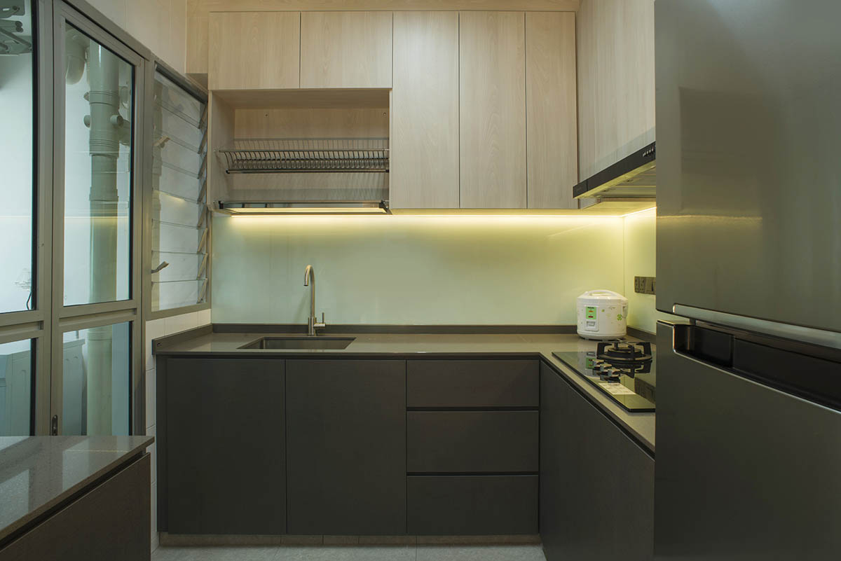 Contemporary Design - Kitchen - HDB 3 Room - Design by Great Oasis Interior Design