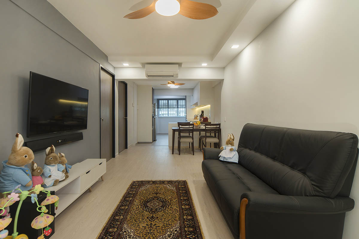 Contemporary Design - Living Room - HDB 3 Room - Design by Great Oasis Interior Design