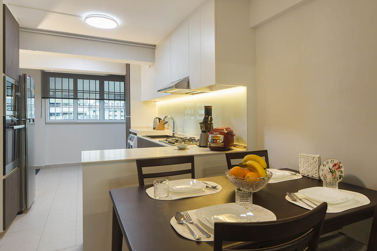 Contemporary Design - Kitchen - HDB 3 Room - Design by Great Oasis Interior Design