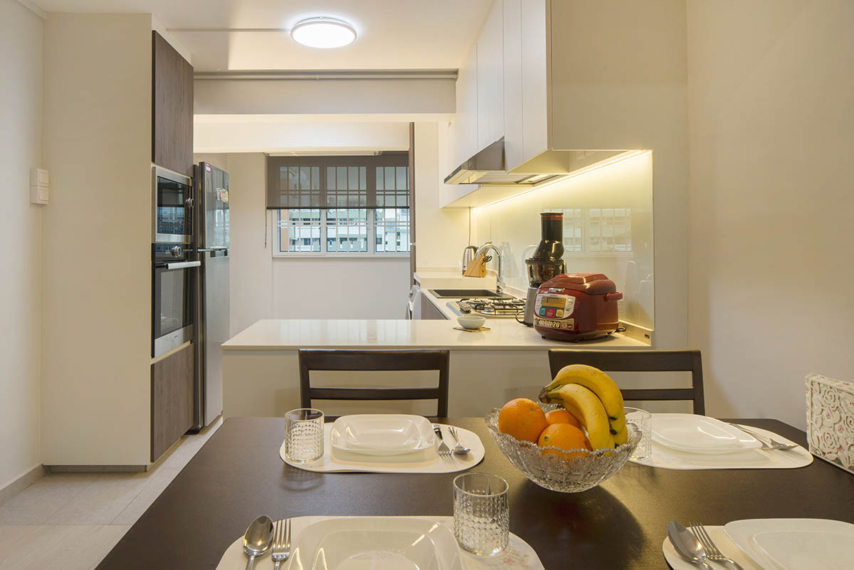 Contemporary Design - Kitchen - HDB 3 Room - Design by Great Oasis Interior Design