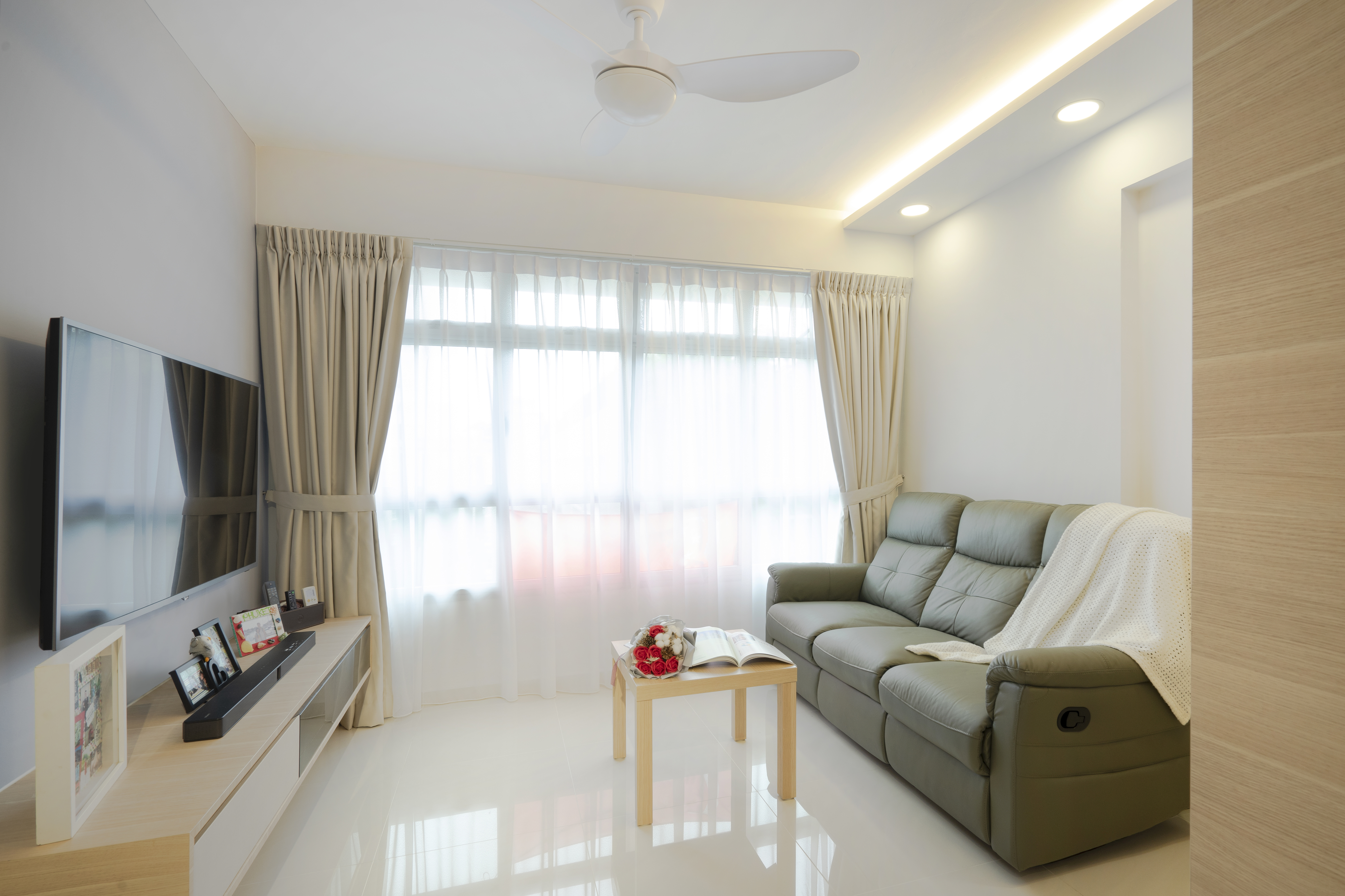 Contemporary, Scandinavian Design - Living Room - HDB 4 Room - Design by Great Oasis Interior Design