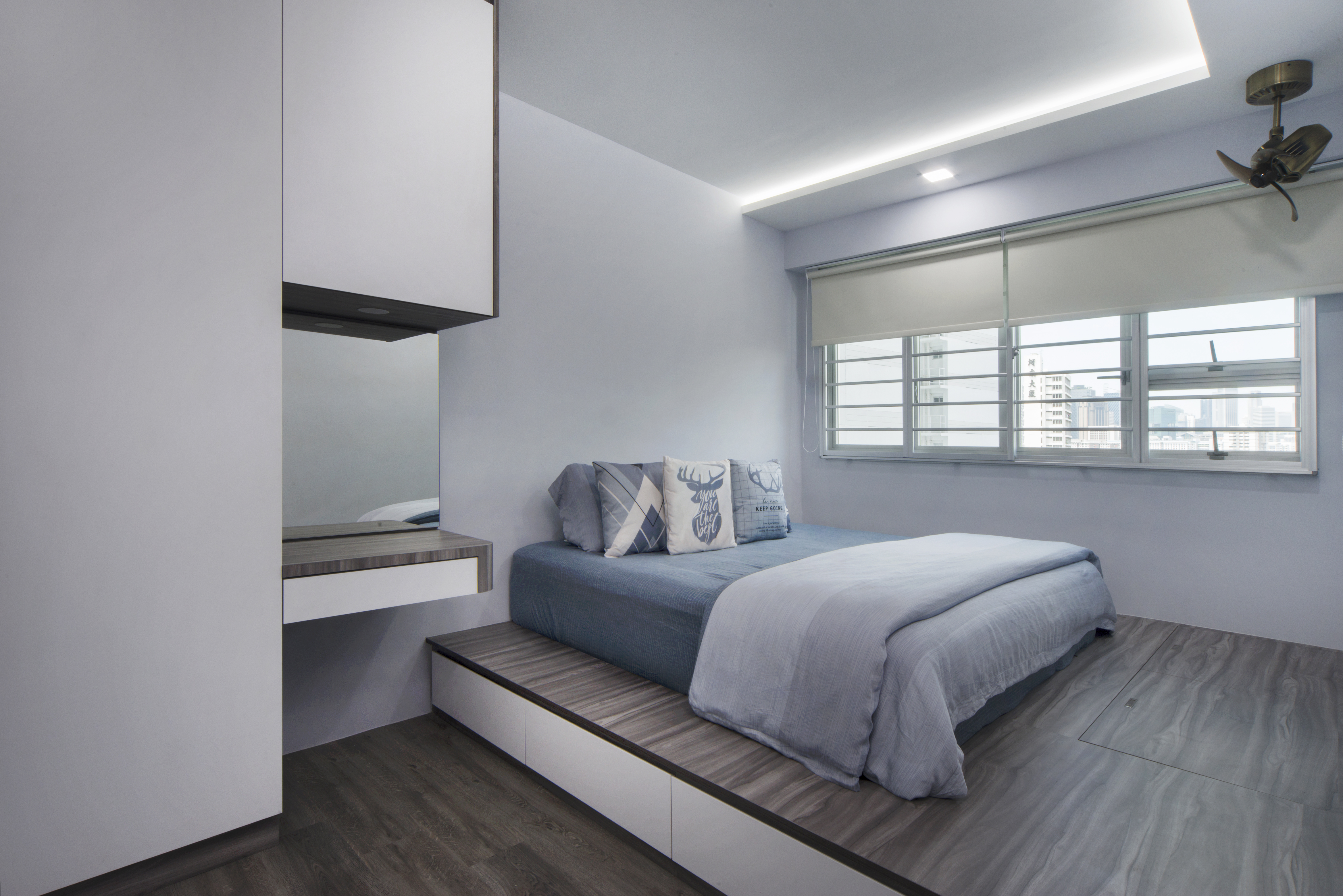 Contemporary Design - Bedroom - HDB 4 Room - Design by Great Oasis Interior Design